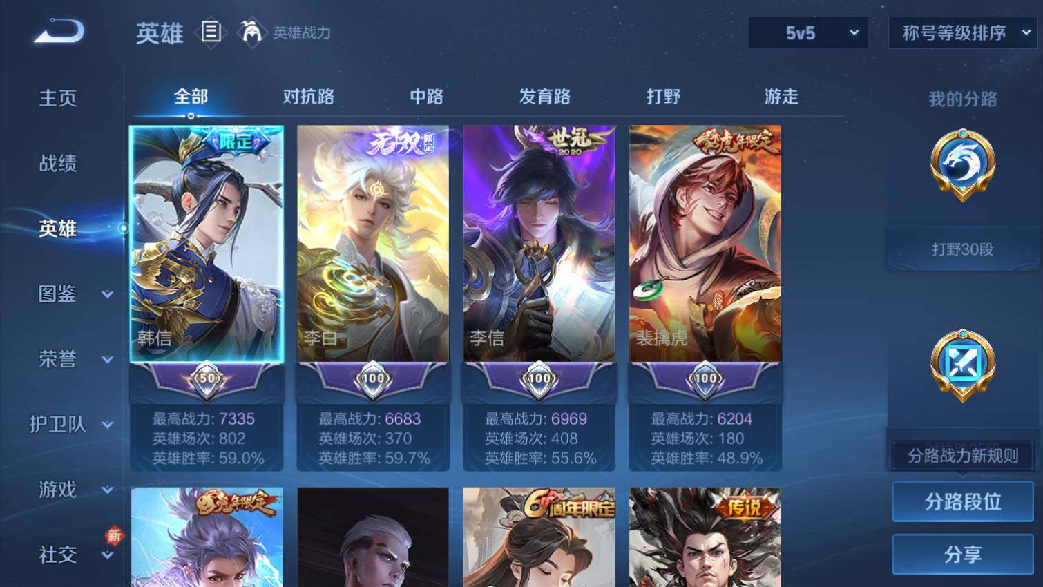 WZ03455118王者荣耀账号详情图3