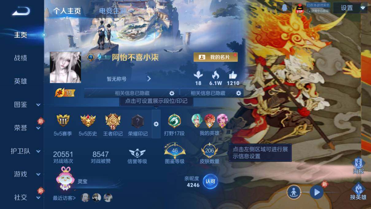 WZCMW463377王者荣耀账号详情图6