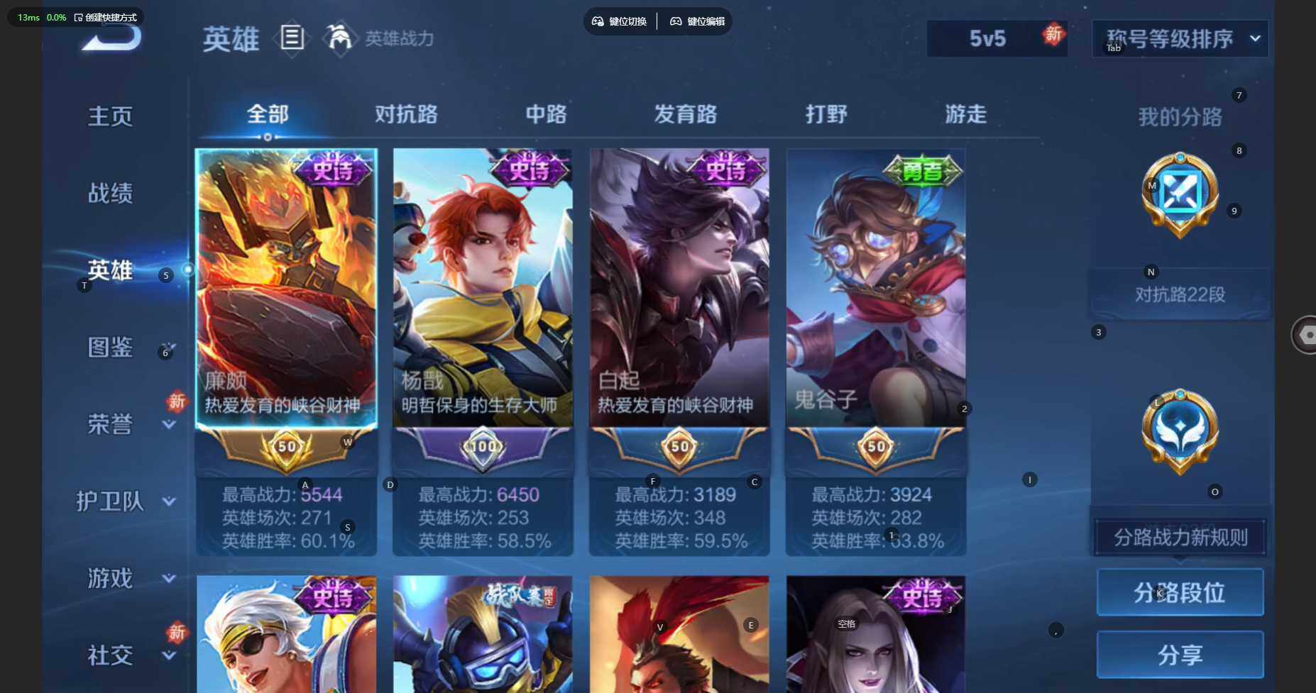 WZBSY460197王者荣耀账号详情图5