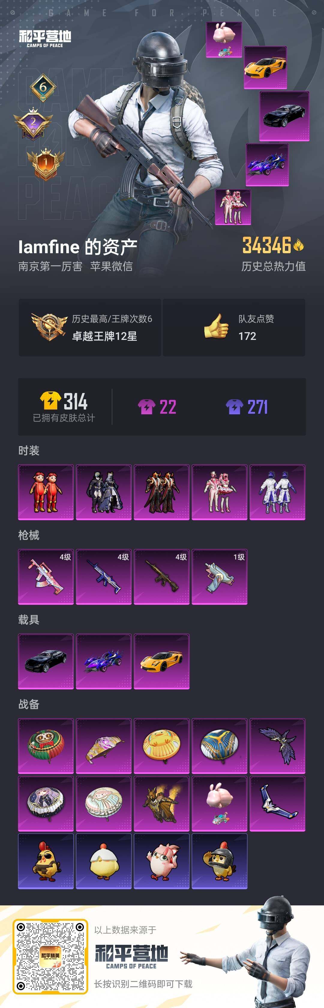 HPKG461625和平精英账号详情图7