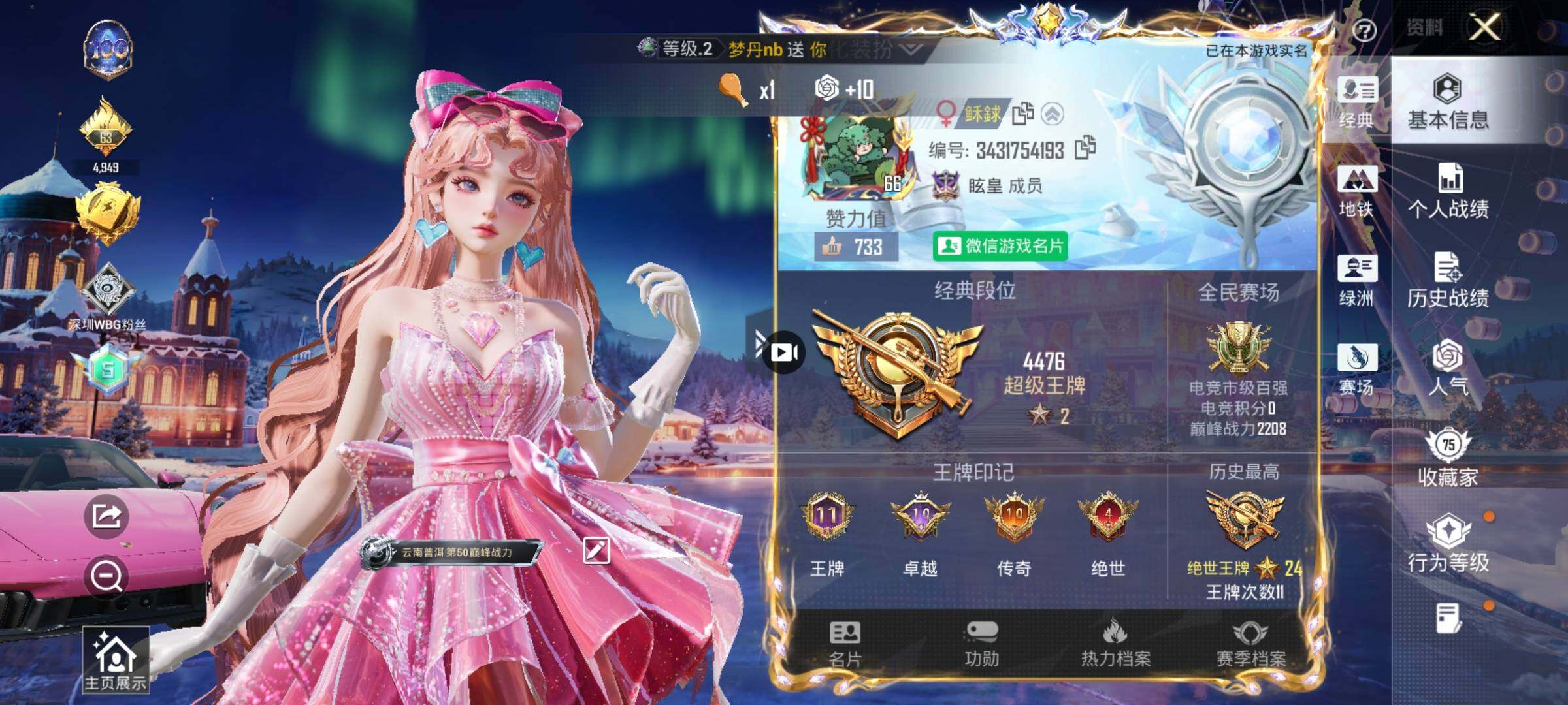 WZCMW459513王者荣耀账号详情图2