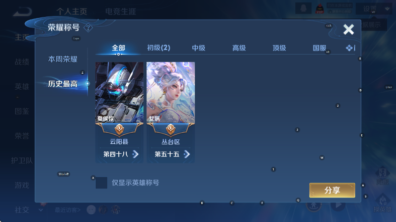 WZCMW453711王者荣耀账号详情图8