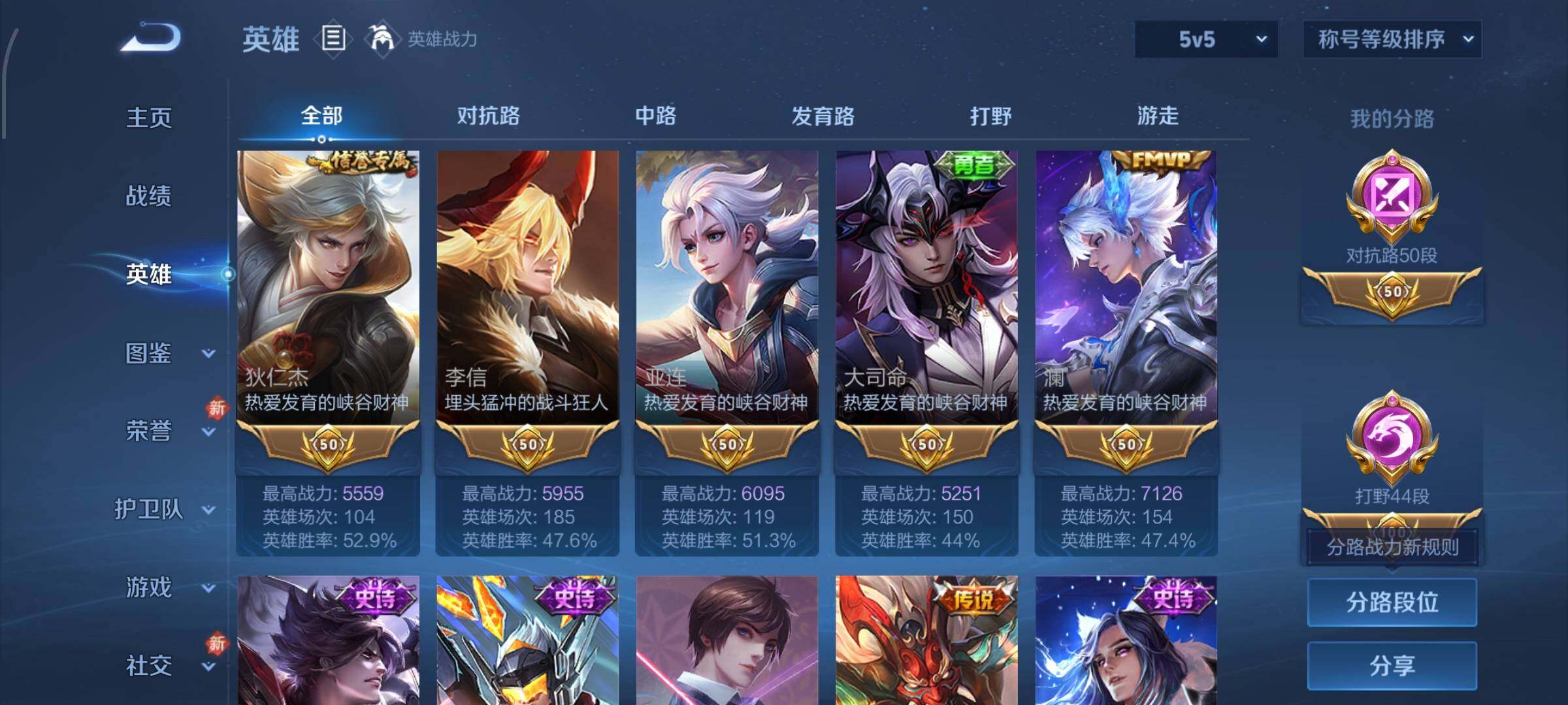 WZCMW460246王者荣耀账号详情图5