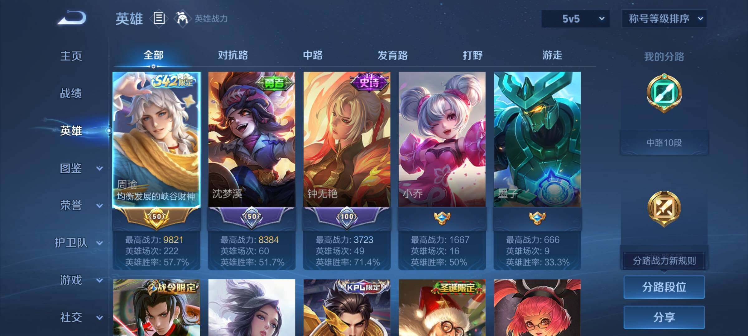 WZCMW460092王者荣耀账号详情图3