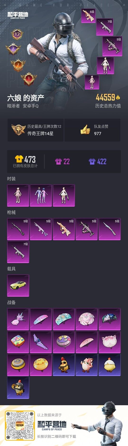 HPLX470249和平精英账号详情图2