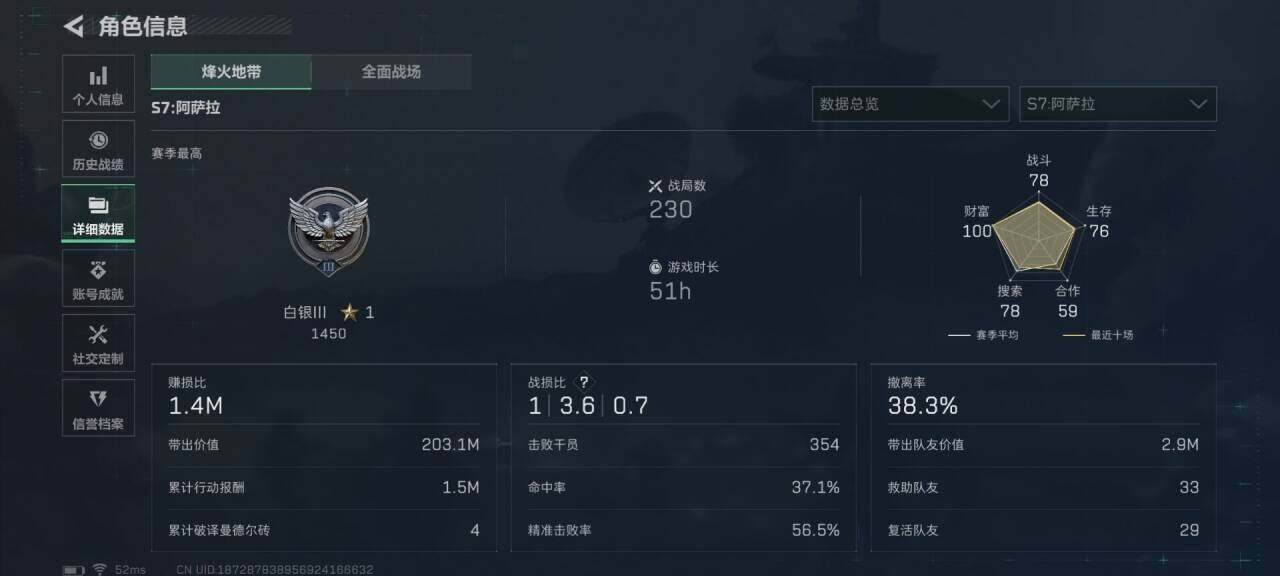 SJZEY414861三角洲行动账号详情图25