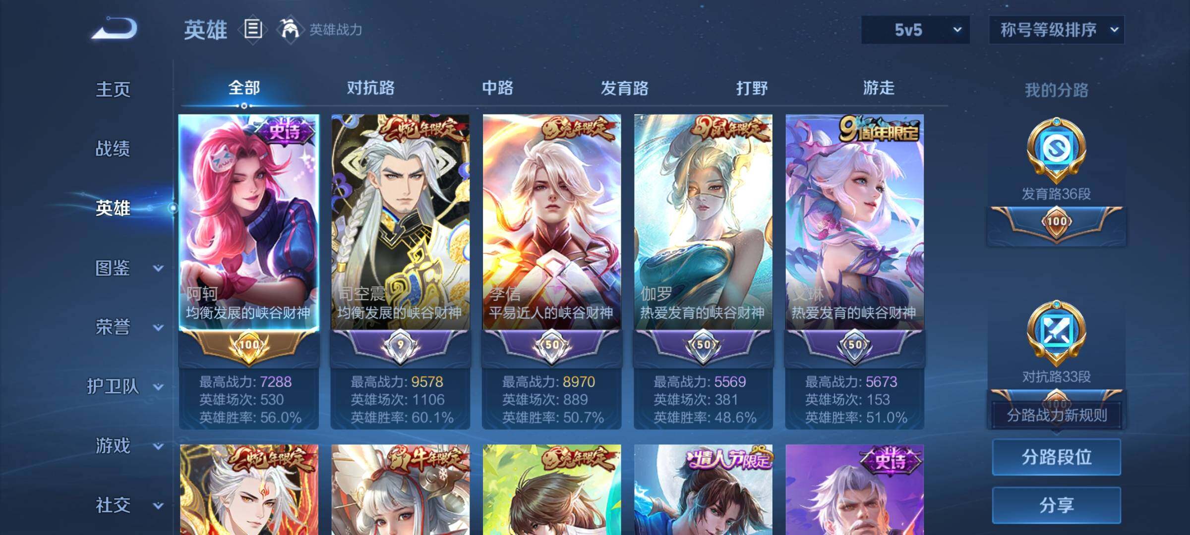 WZCMW464050王者荣耀账号详情图3