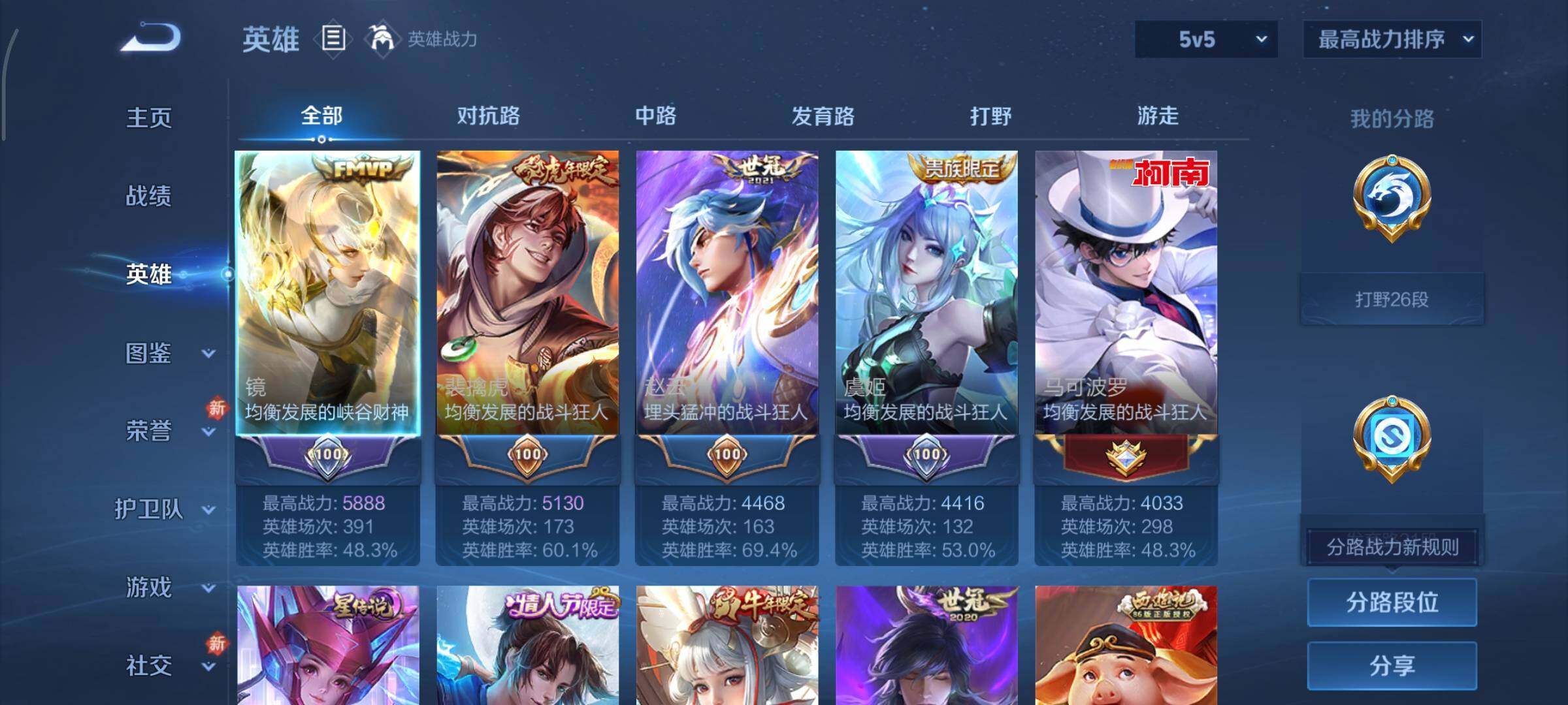 WZCMY461583王者荣耀账号详情图3