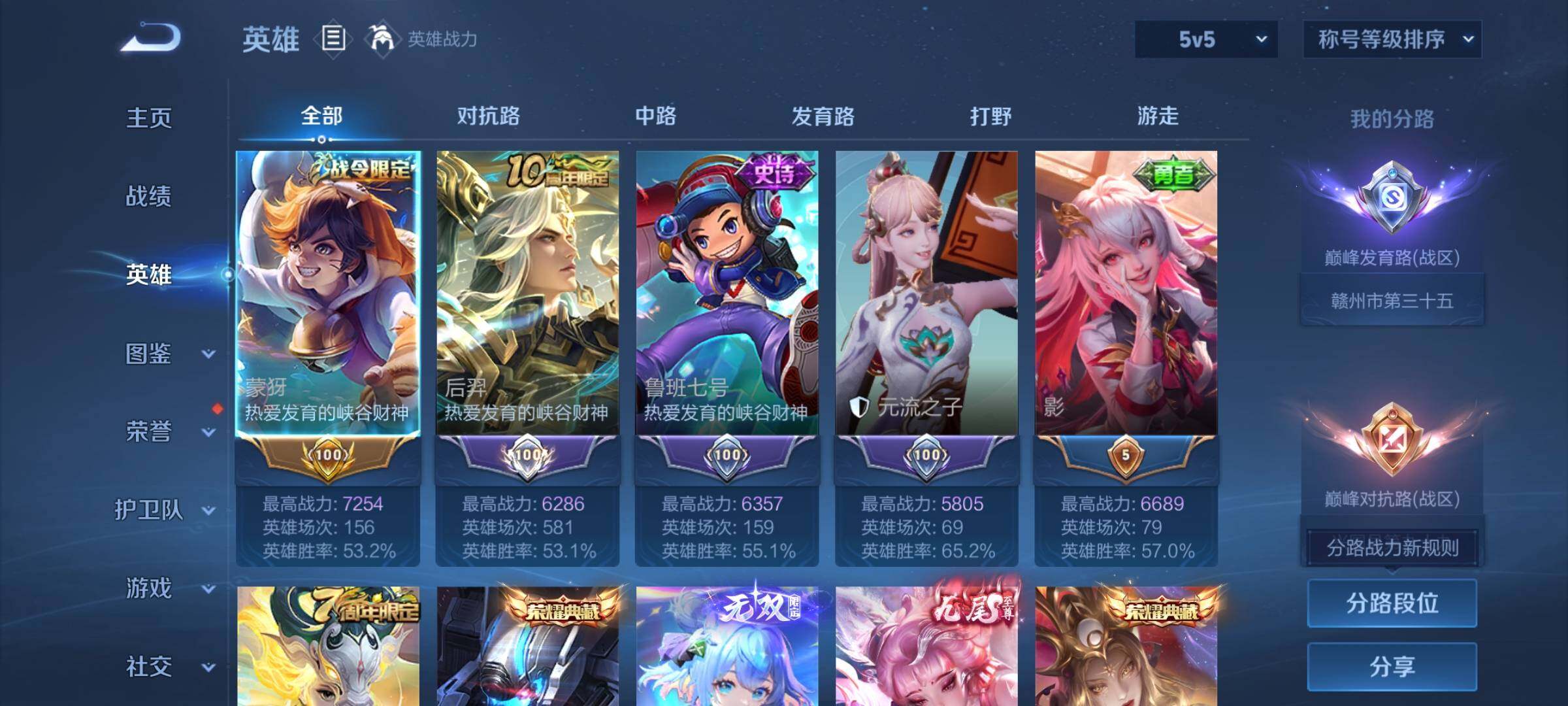 WZCMW460016王者荣耀账号详情图3