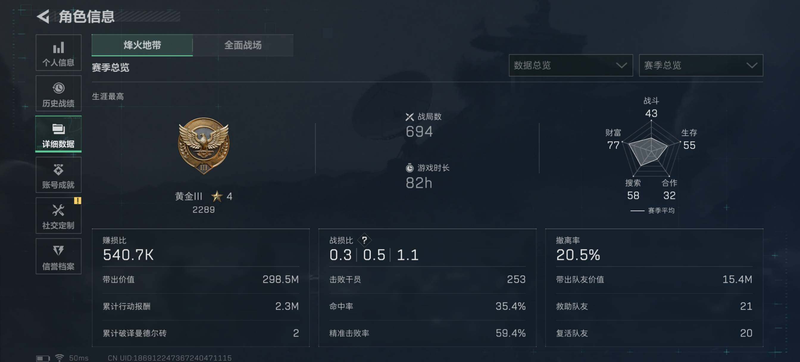 SJZCMW425654三角洲行动账号详情图5