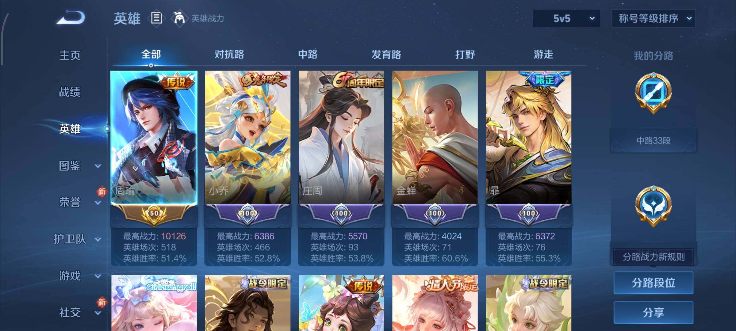 WZCMW462292王者荣耀账号详情图3