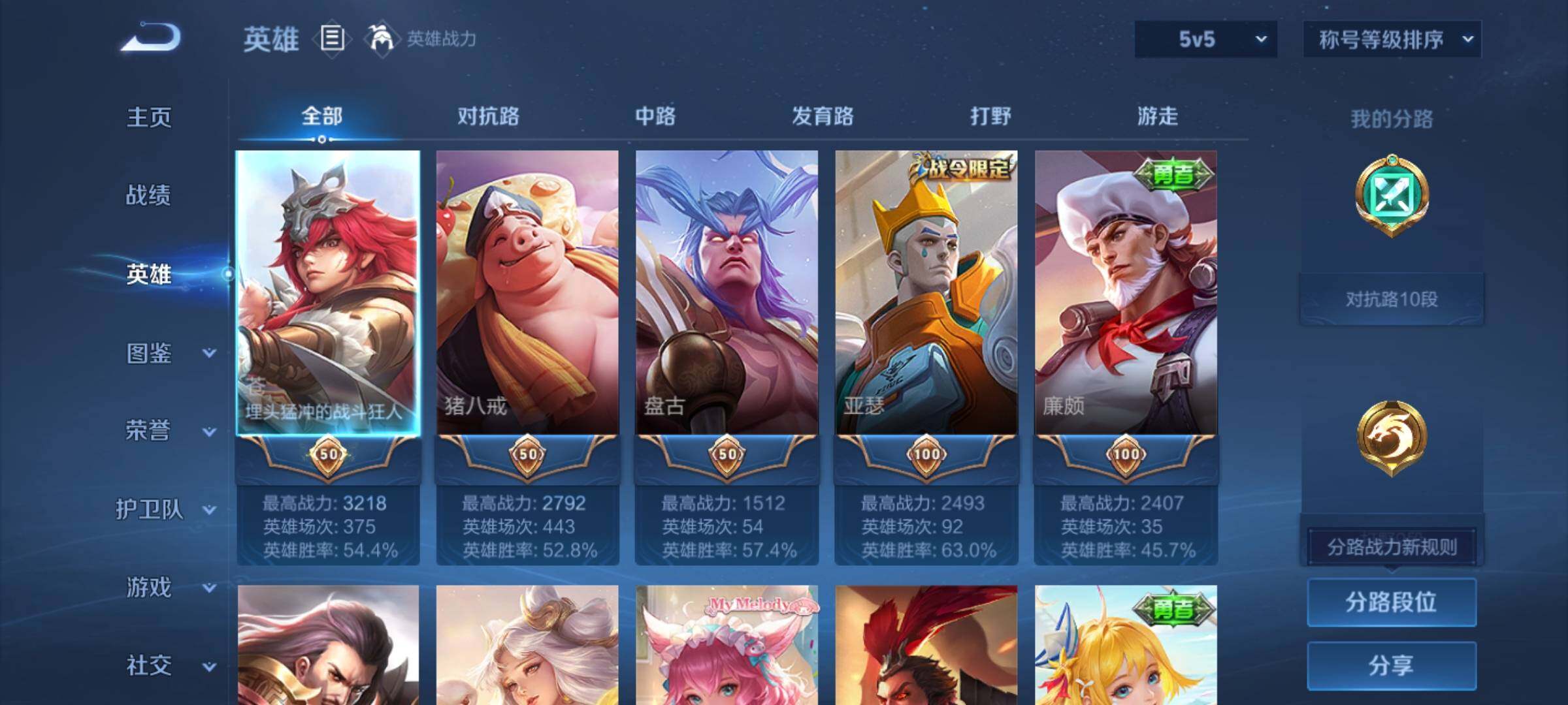 WZCMW462301王者荣耀账号详情图3