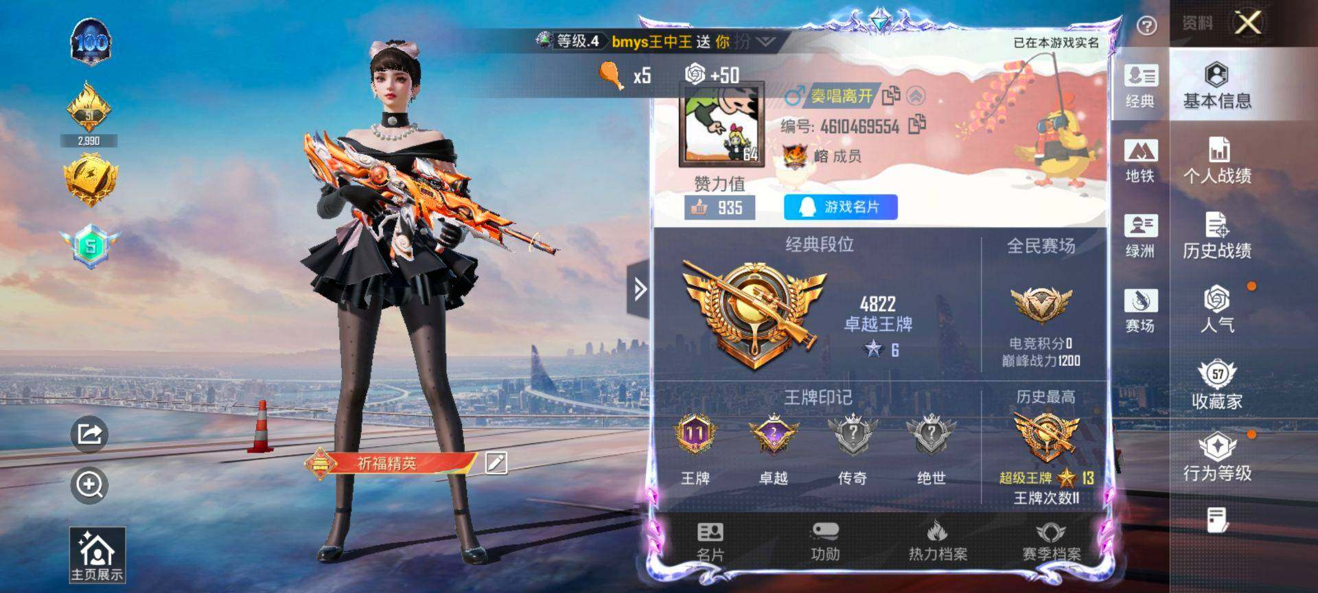 PX_2395875-可二次 安卓Q-1稀有1载具2粉装4特效枪12热门124套装162枪皮 50900热力值 精品小素材号 满级至情至圣 绿合金龙骨蹦蹦 未来歌姬 闲梦青缨 红眼罩 狂沙 