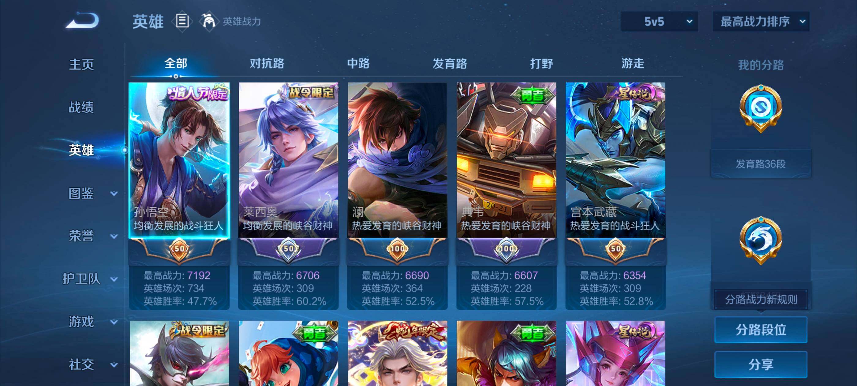 WZQM459808王者荣耀账号详情图5