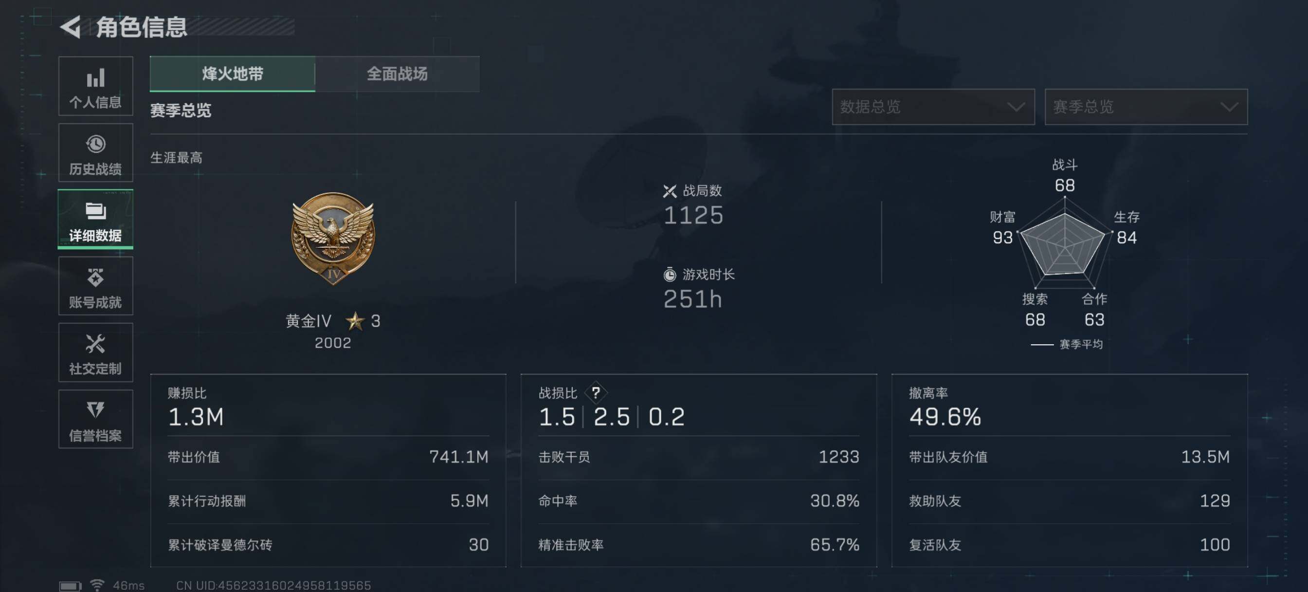 SJZQM425574三角洲行动账号详情图11