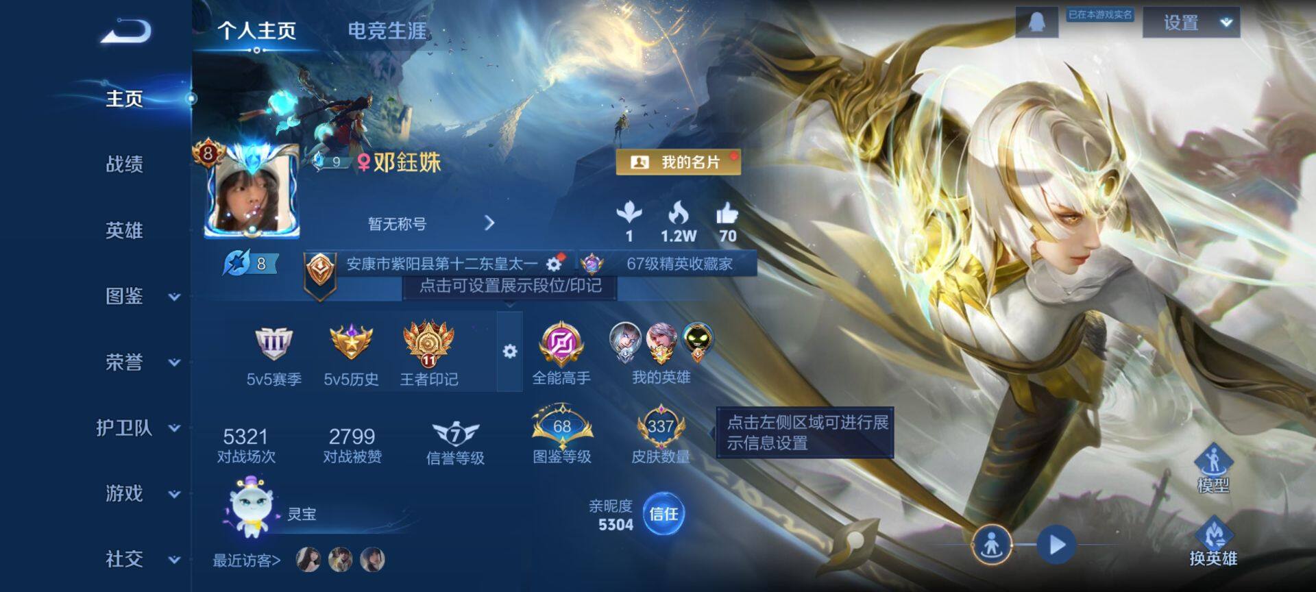 WZQM463496王者荣耀账号详情图3