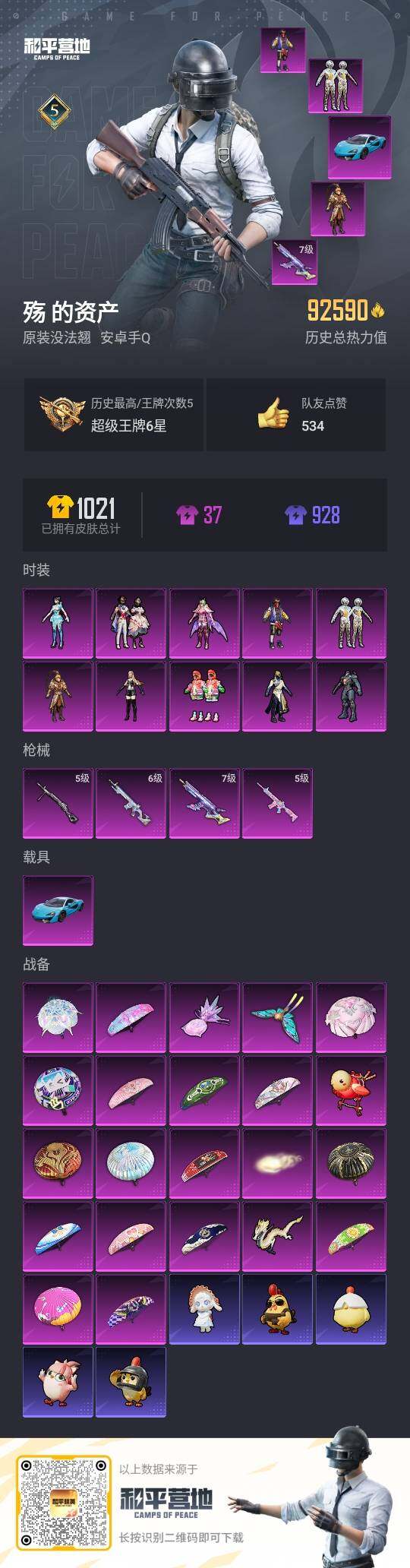 HPLX465451和平精英账号详情图6