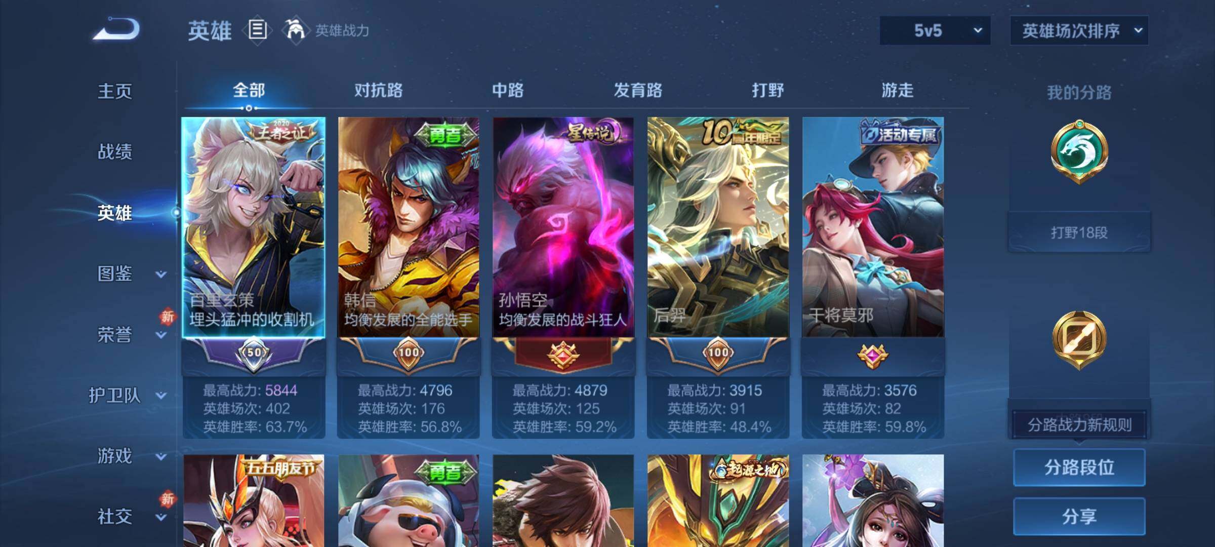 WZKG4103339王者荣耀账号详情图8