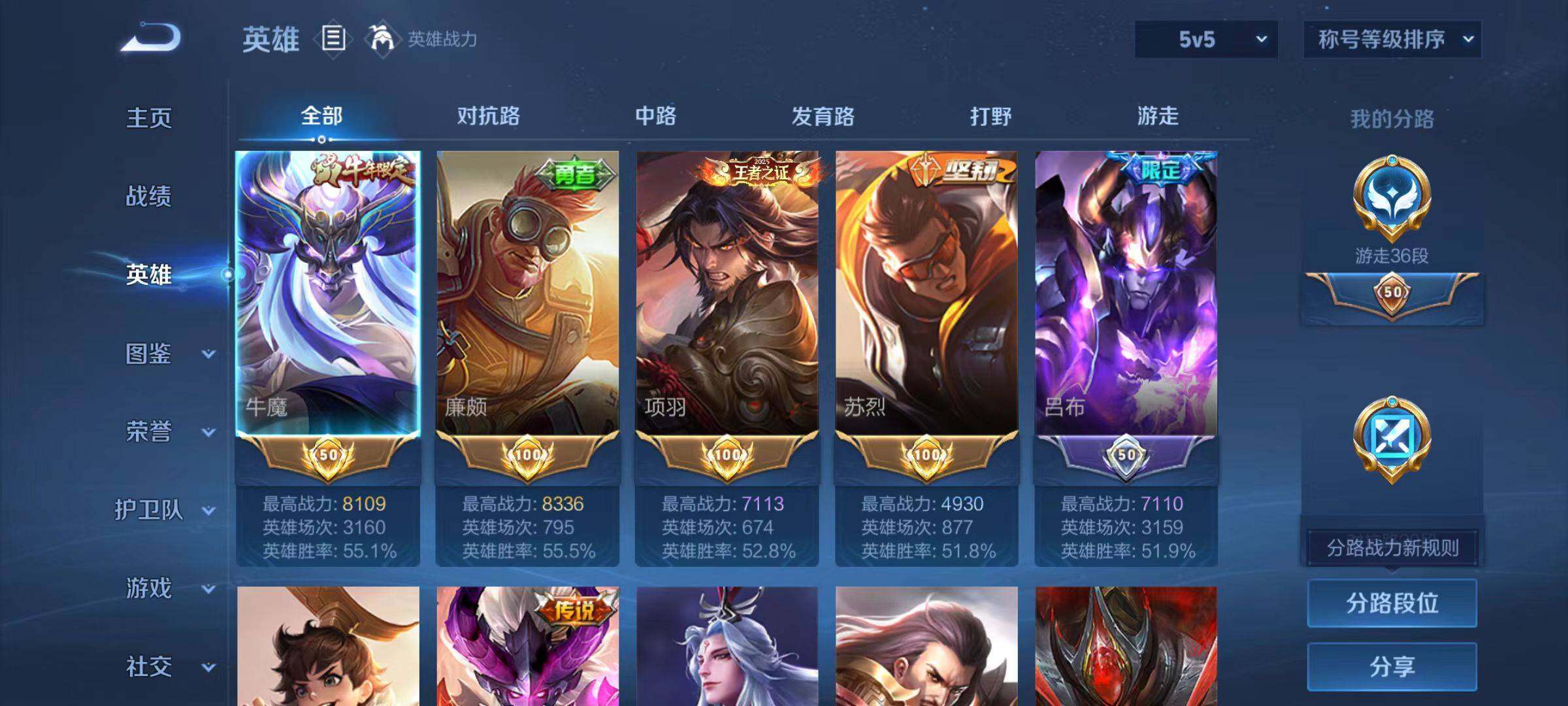 WZLX467550王者荣耀账号详情图3