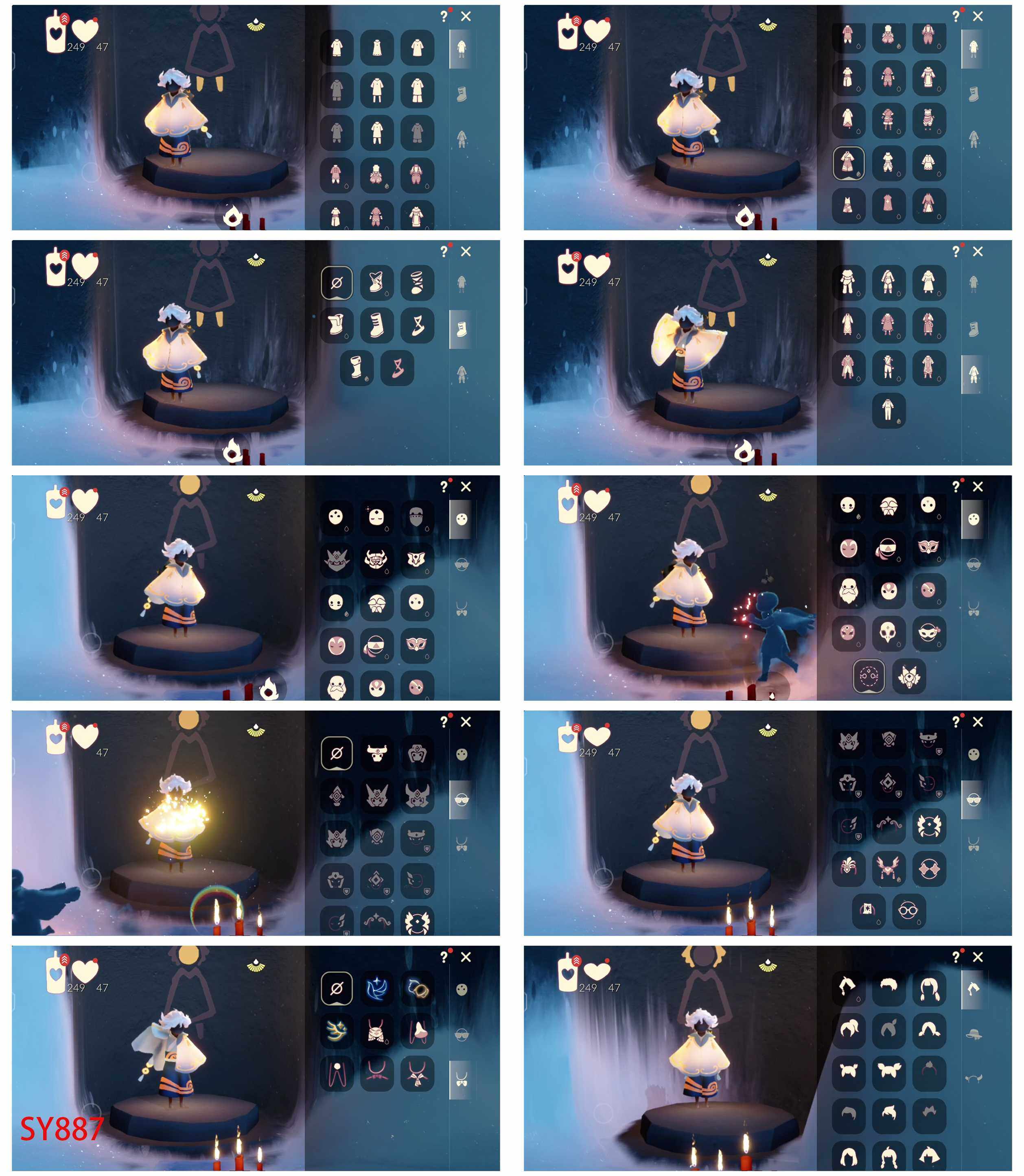 光遇账号安卓官服3季10翼正太虚荣青衫落拓鹿角面具鸟羽斗篷盲僧眼罩公主头鳐鲲发型
资源：蜡烛250    爱心47    10 翼
已毕业地图：晨岛
毕业季节：青鸟季   双星季    迁徙季 
毕业季节物品：青鸟