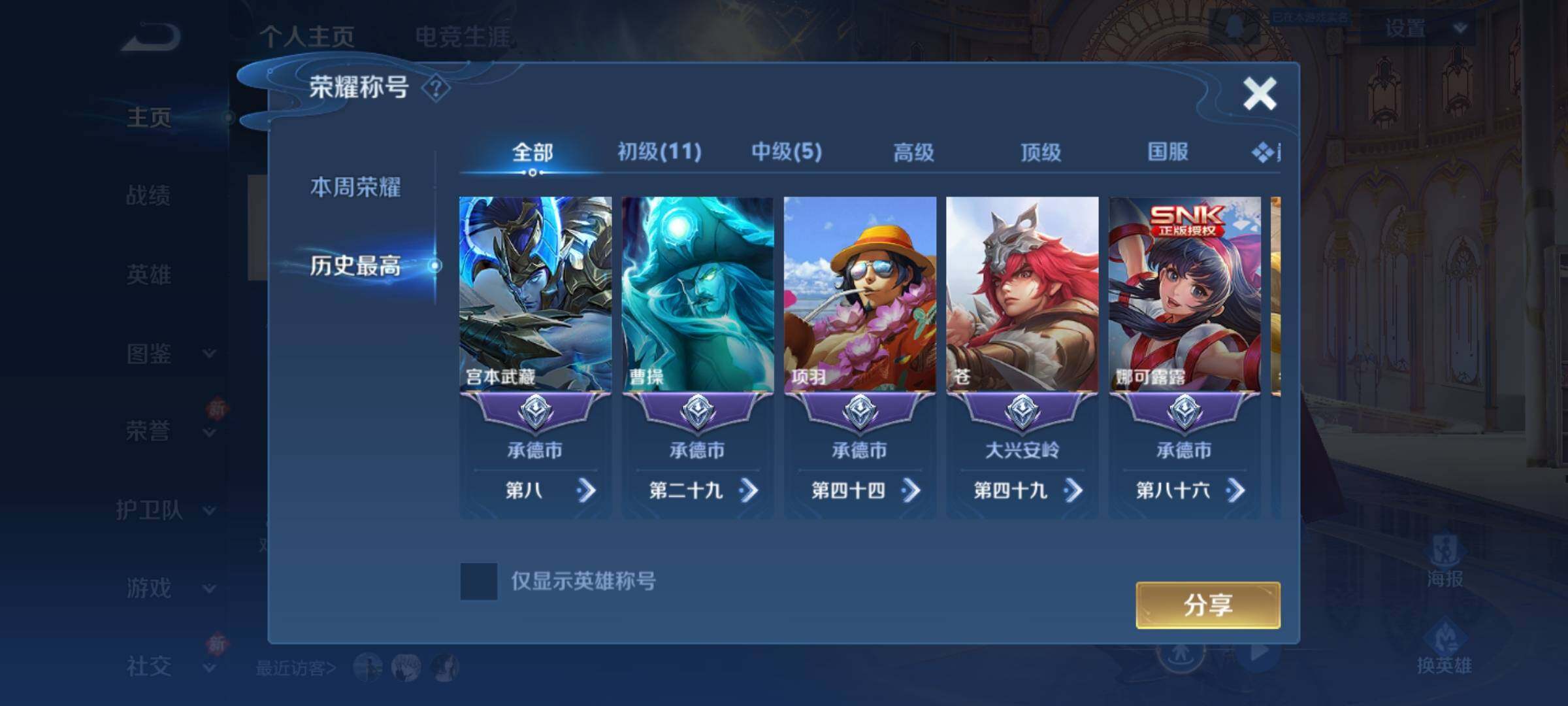 WZKG494115王者荣耀账号详情图8