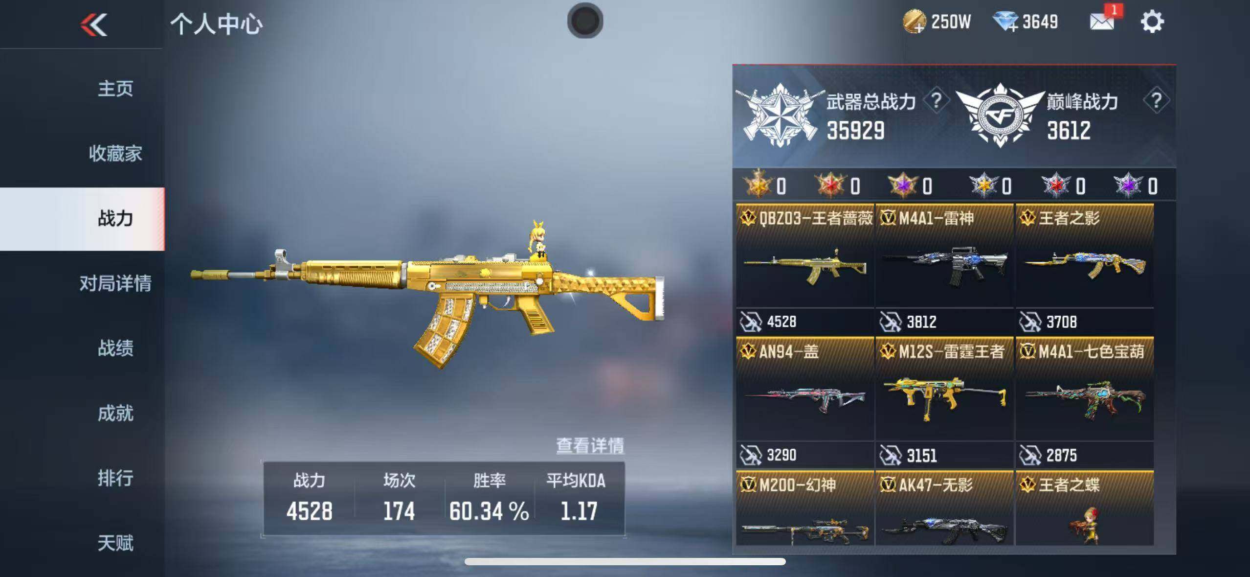 CFMQM45310枪战王者账号详情图6