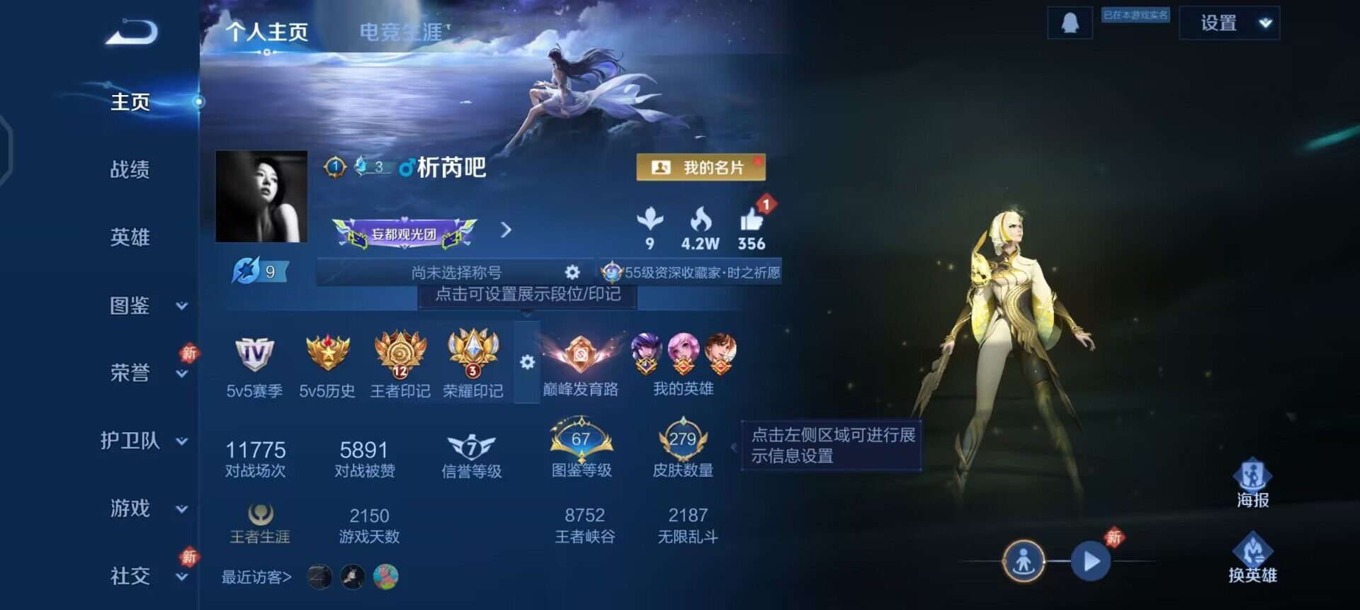 WZQM490739王者荣耀账号详情图3