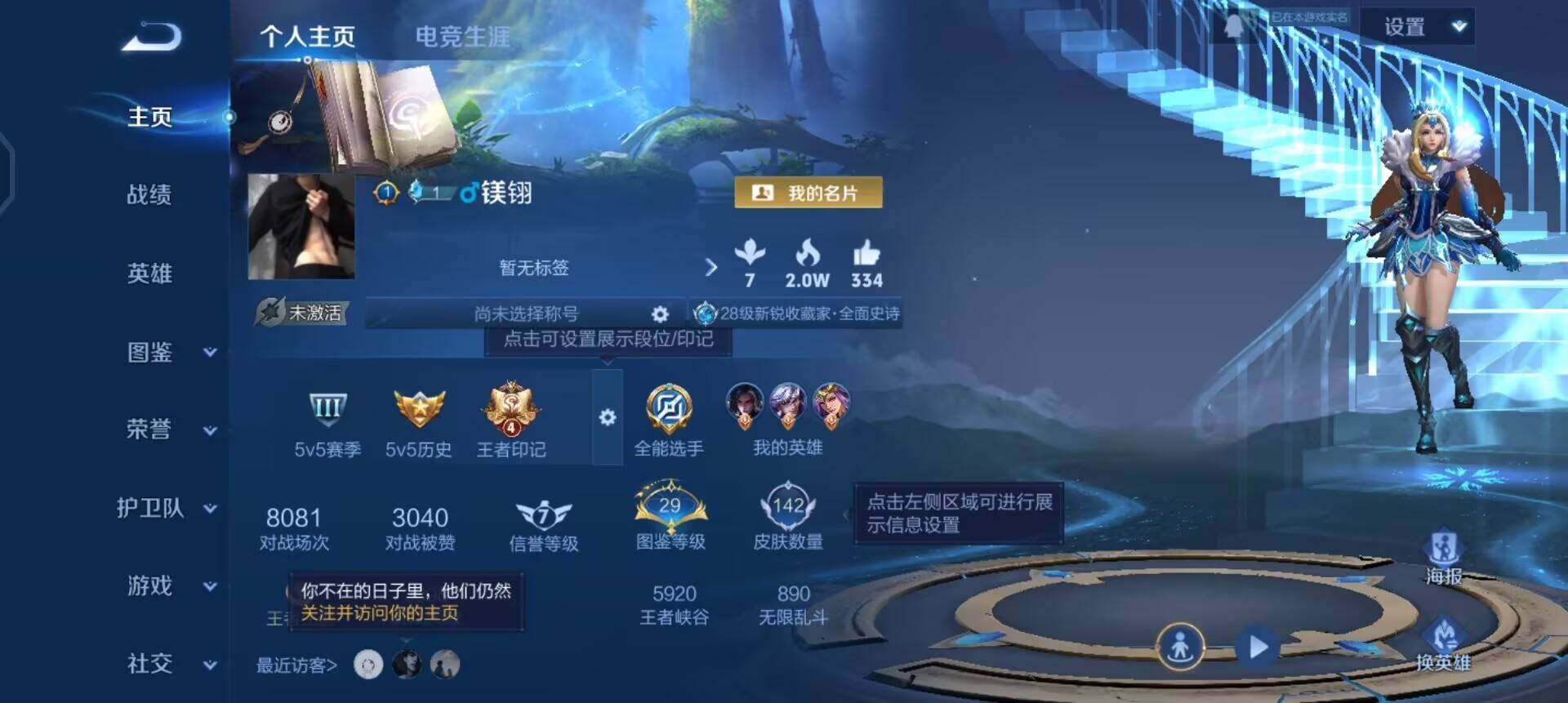 WZQM490675王者荣耀账号详情图3