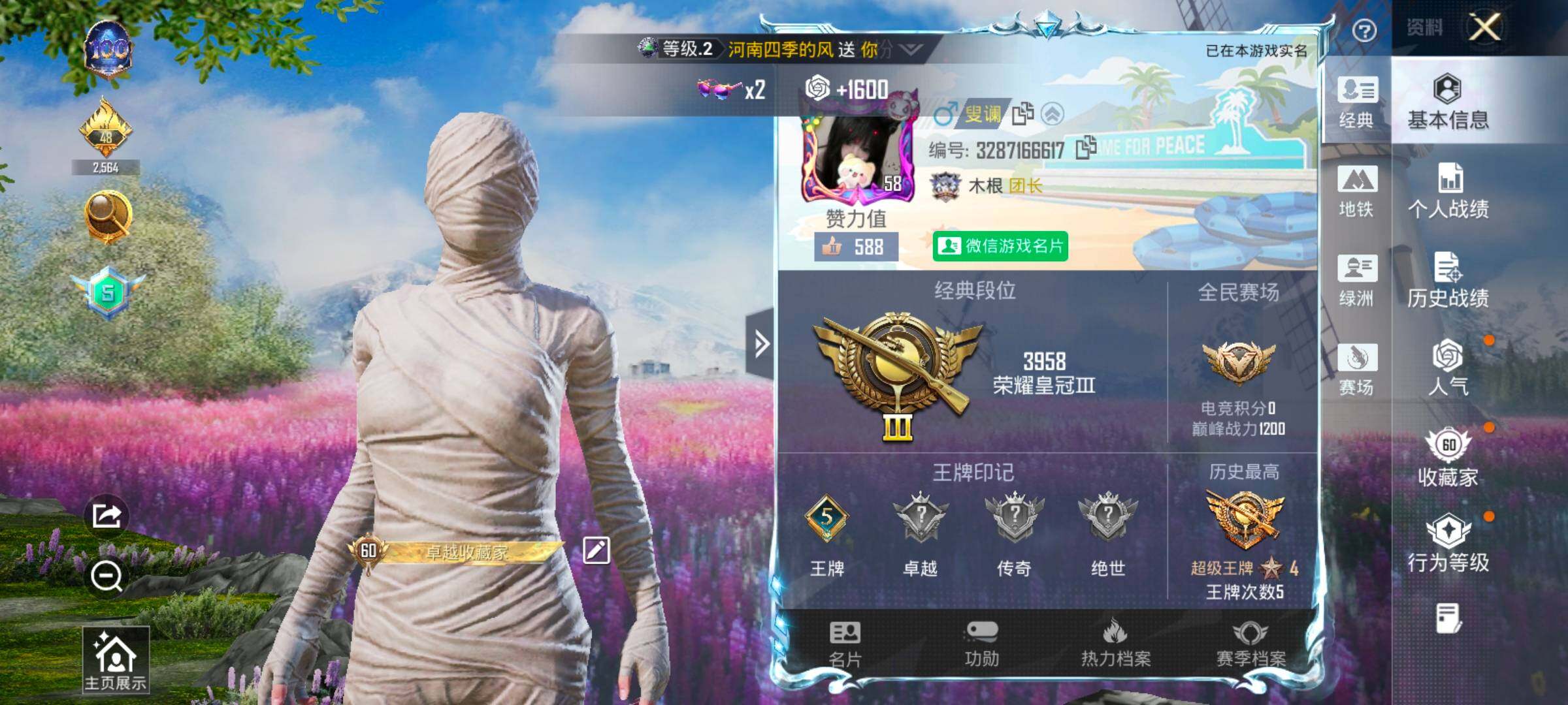 HPCMW466837和平精英账号详情图2