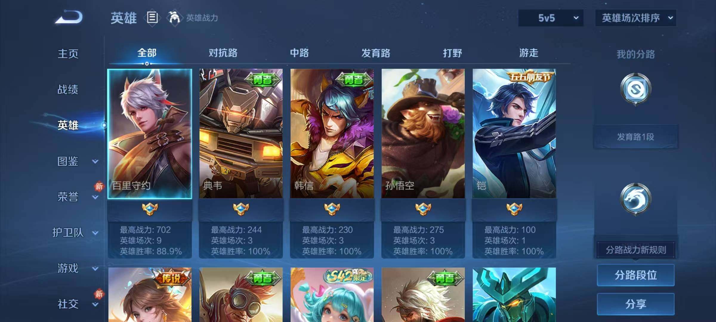 WZJZ499896王者荣耀账号详情图5 WZJZ499896王者荣耀账号详情图5