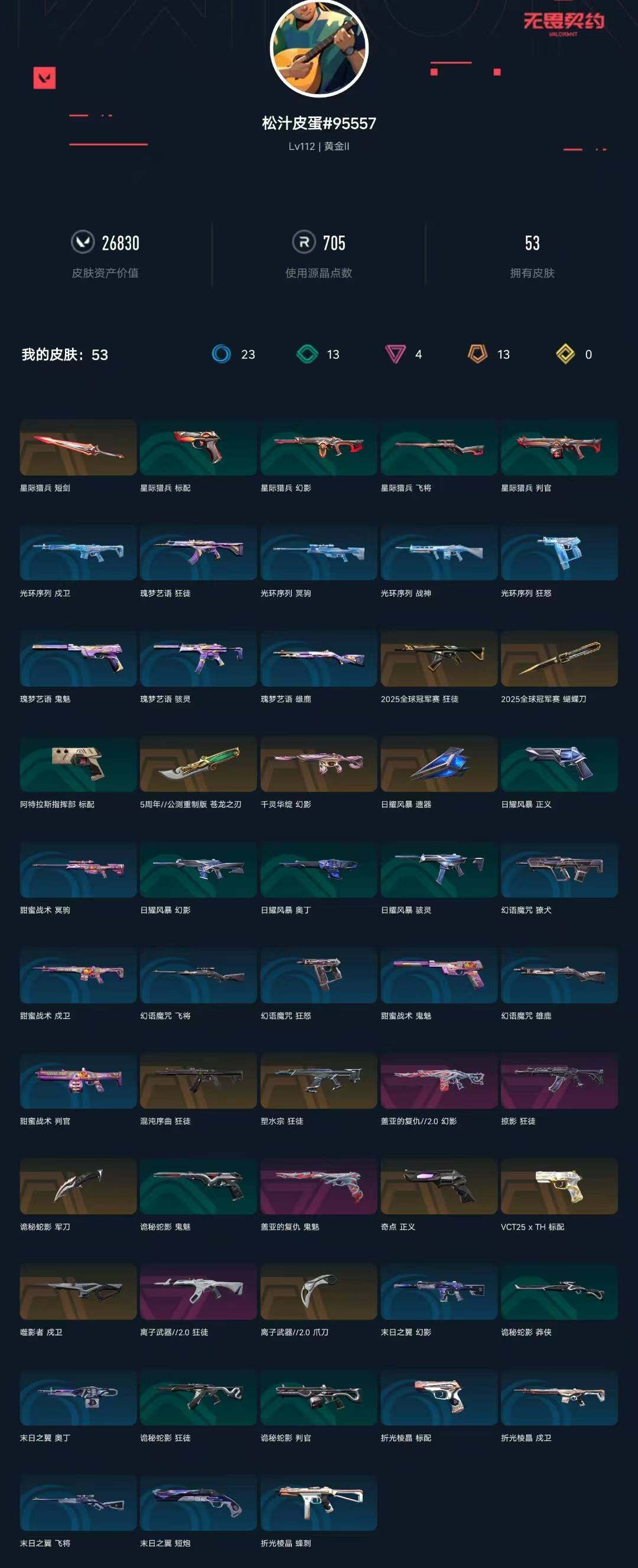 WWQXL410563无畏契约账号详情图4