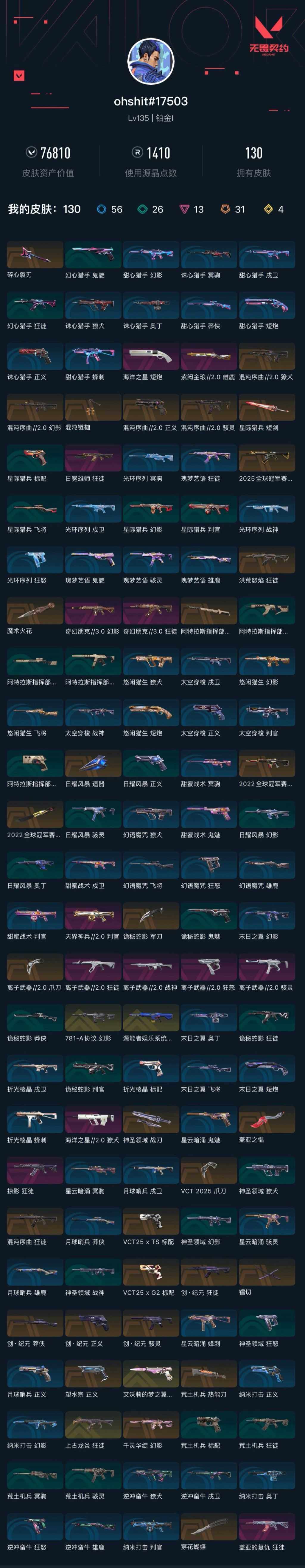 WWQXL46133无畏契约账号详情图5