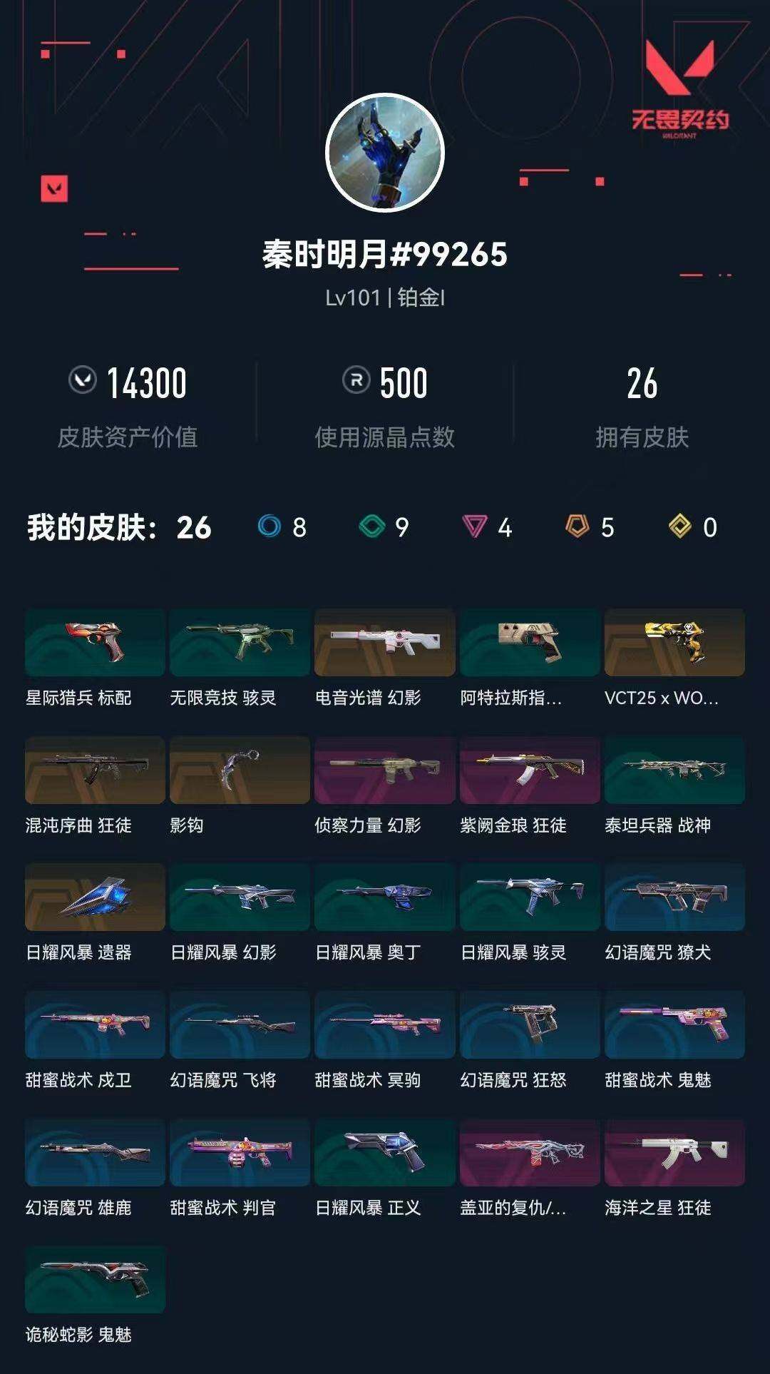 WWQXL46163无畏契约账号详情图3 WWQXL46163无畏契约账号详情图3