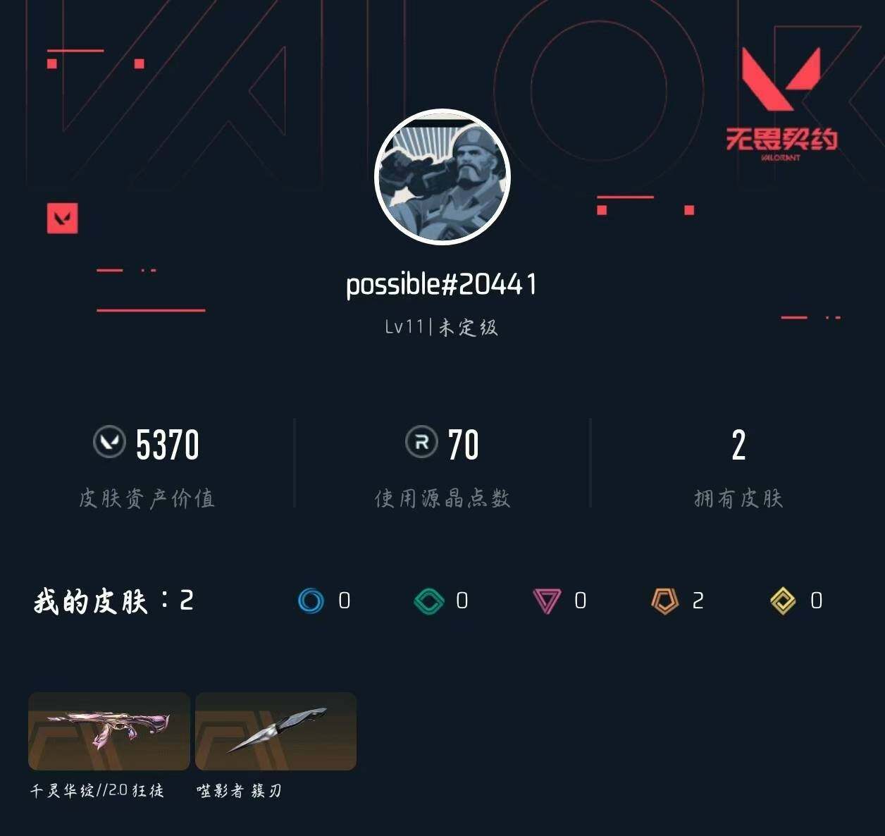 WWQXL46172无畏契约账号详情图3