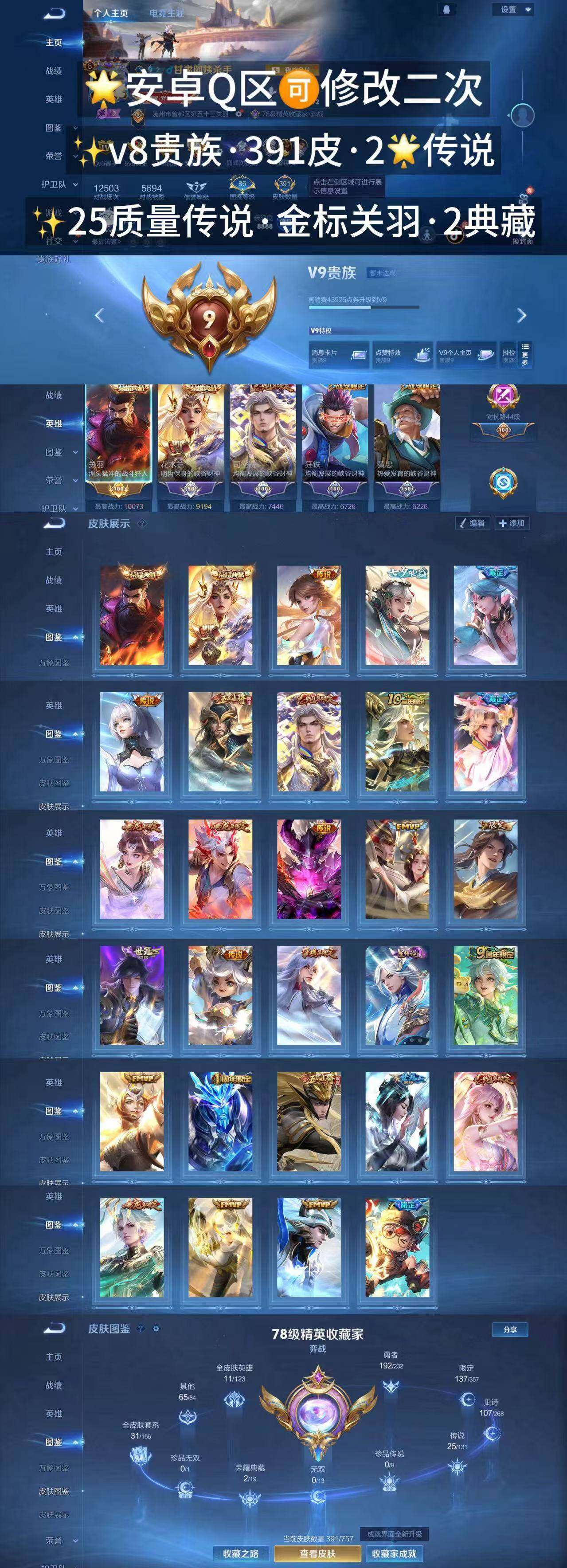 WZQM471273王者荣耀账号详情图9