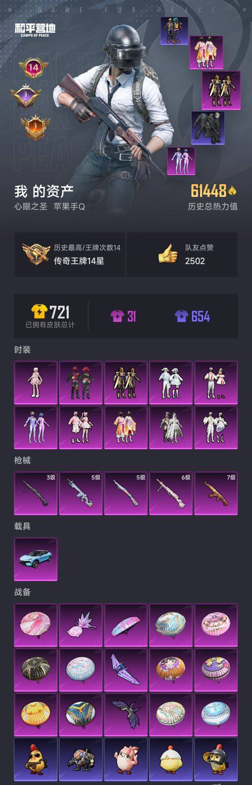 HPCMW468628和平精英账号详情图6