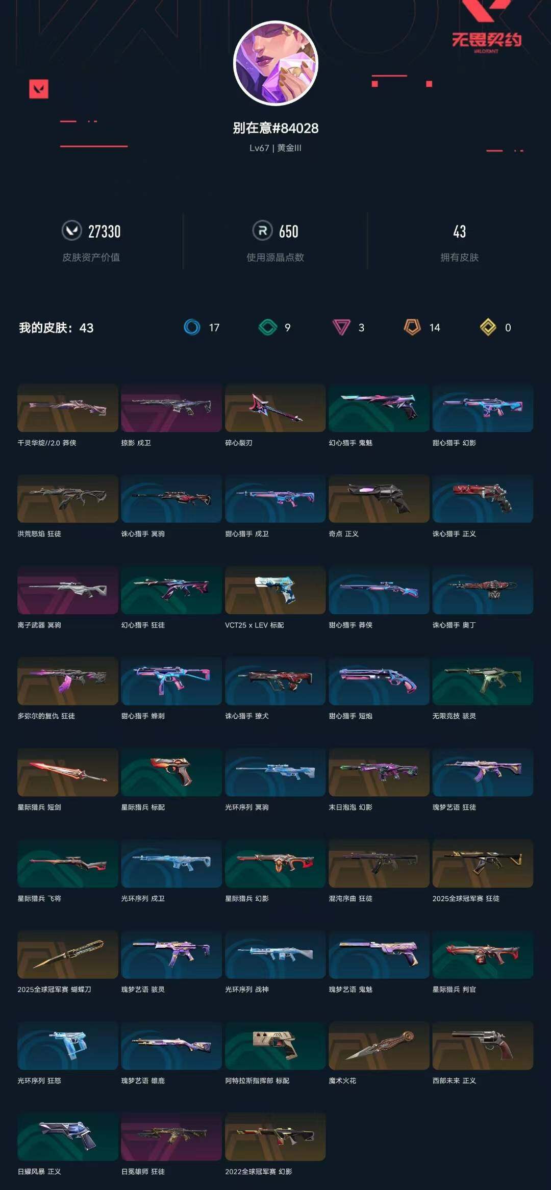 WWQXL46380无畏契约账号详情图4