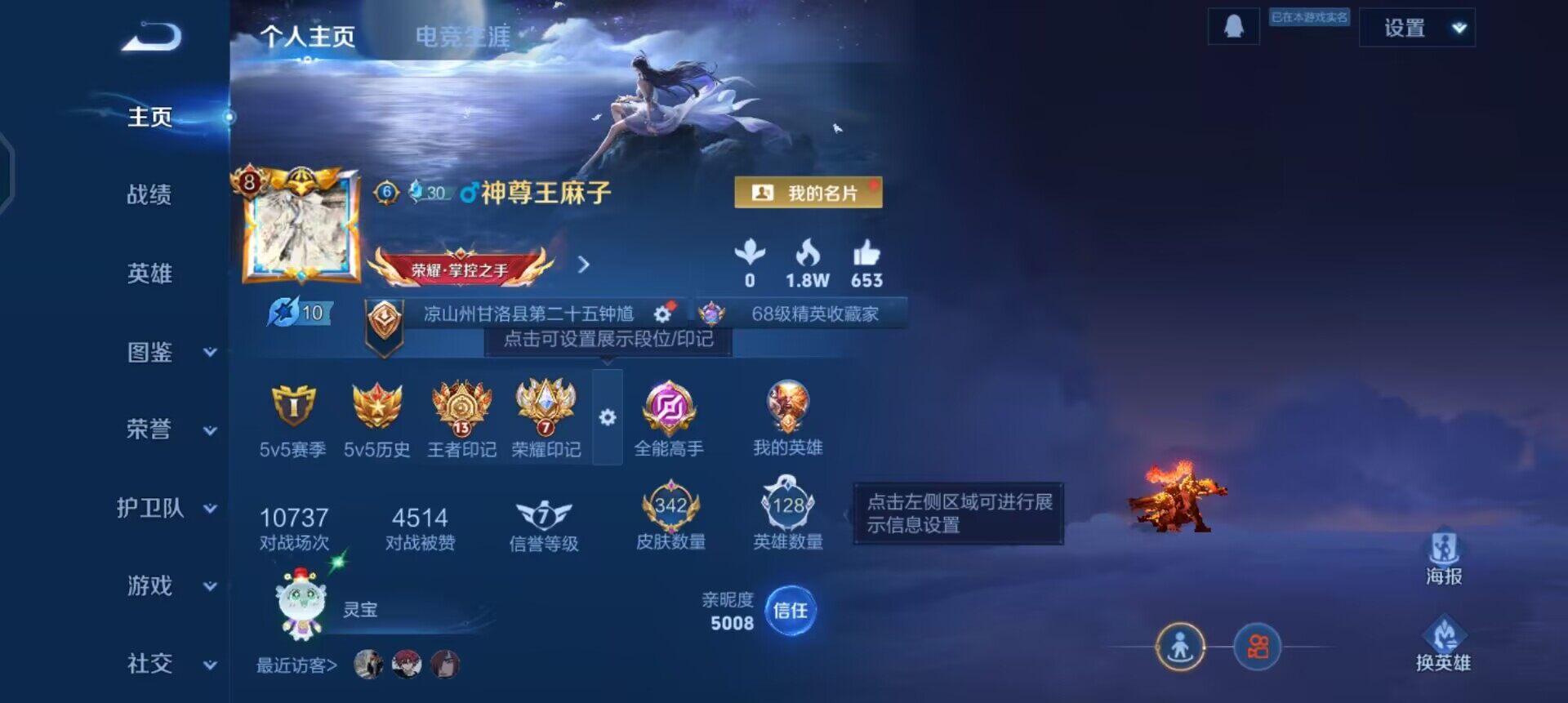 WZQM489463王者荣耀账号详情图3