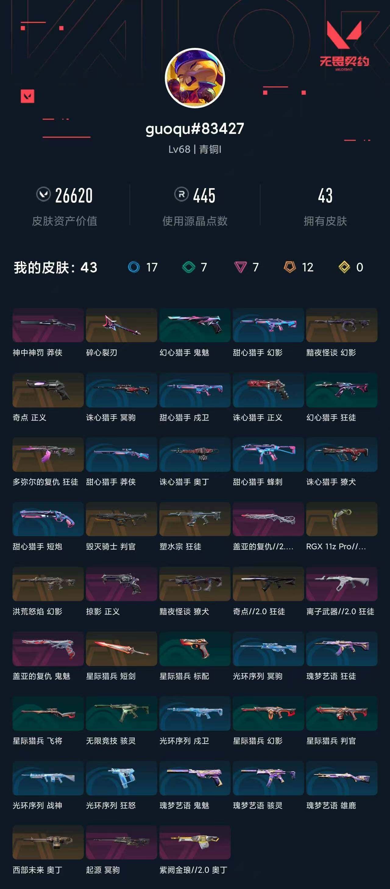 WWQXL46435无畏契约账号详情图4