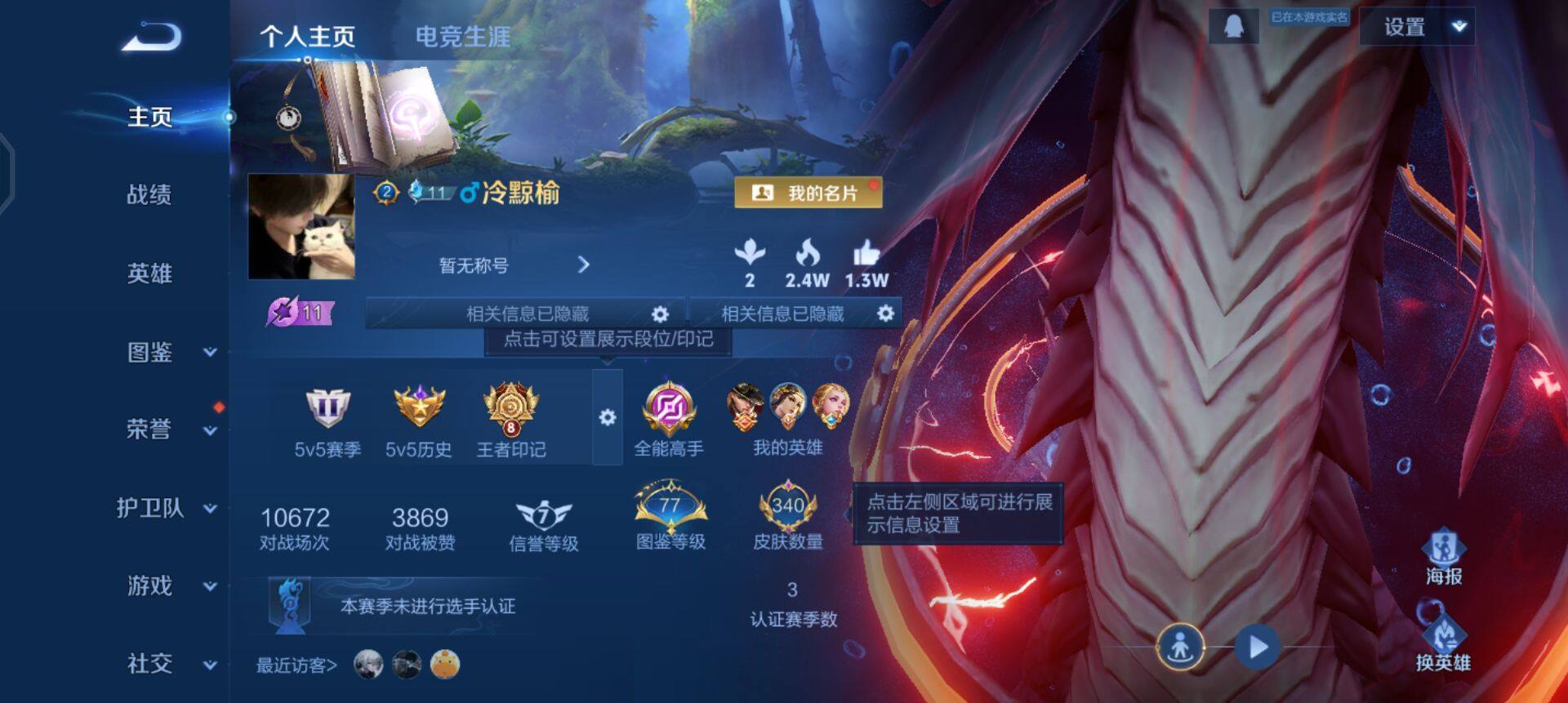 WZQM496627王者荣耀账号详情图3 WZQM496627王者荣耀账号详情图3