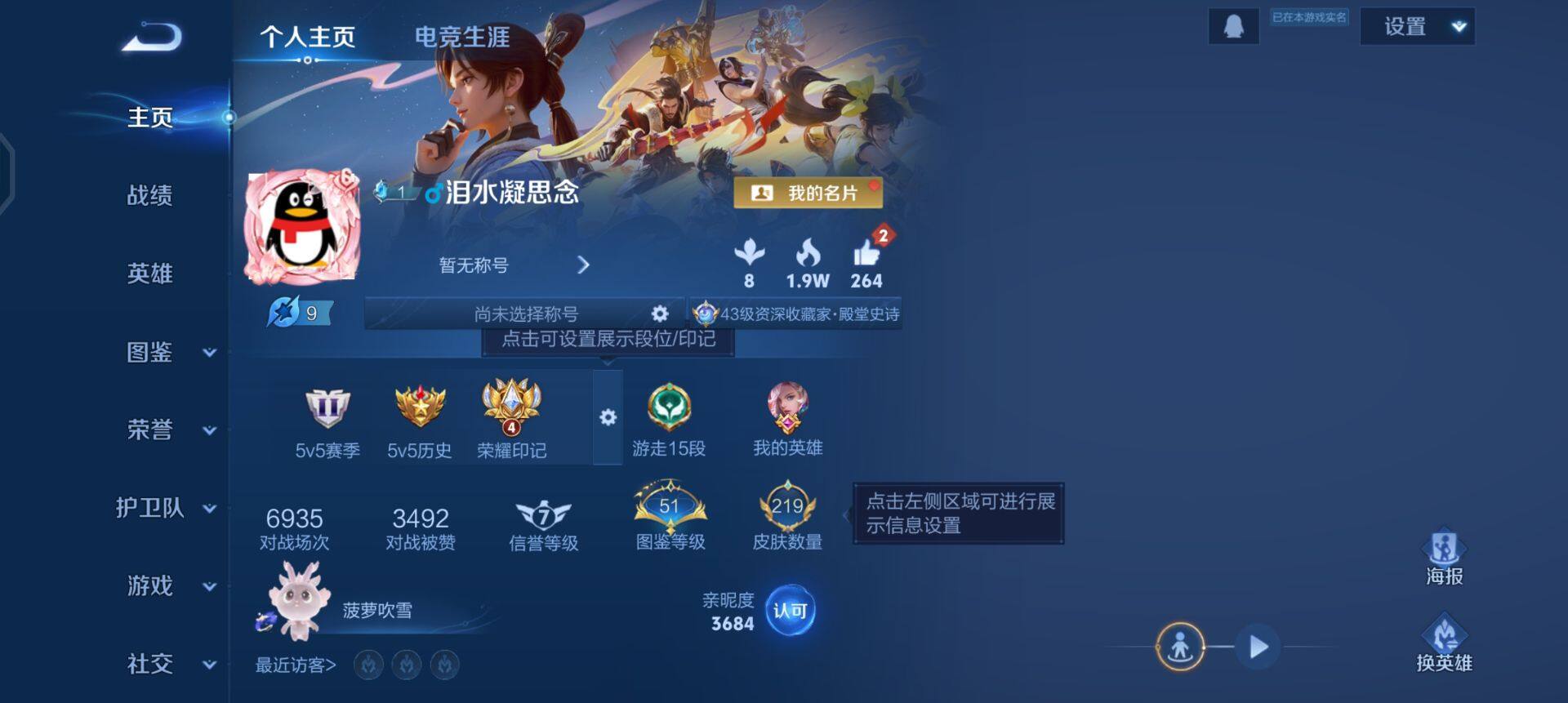 WZQM488578王者荣耀账号详情图3