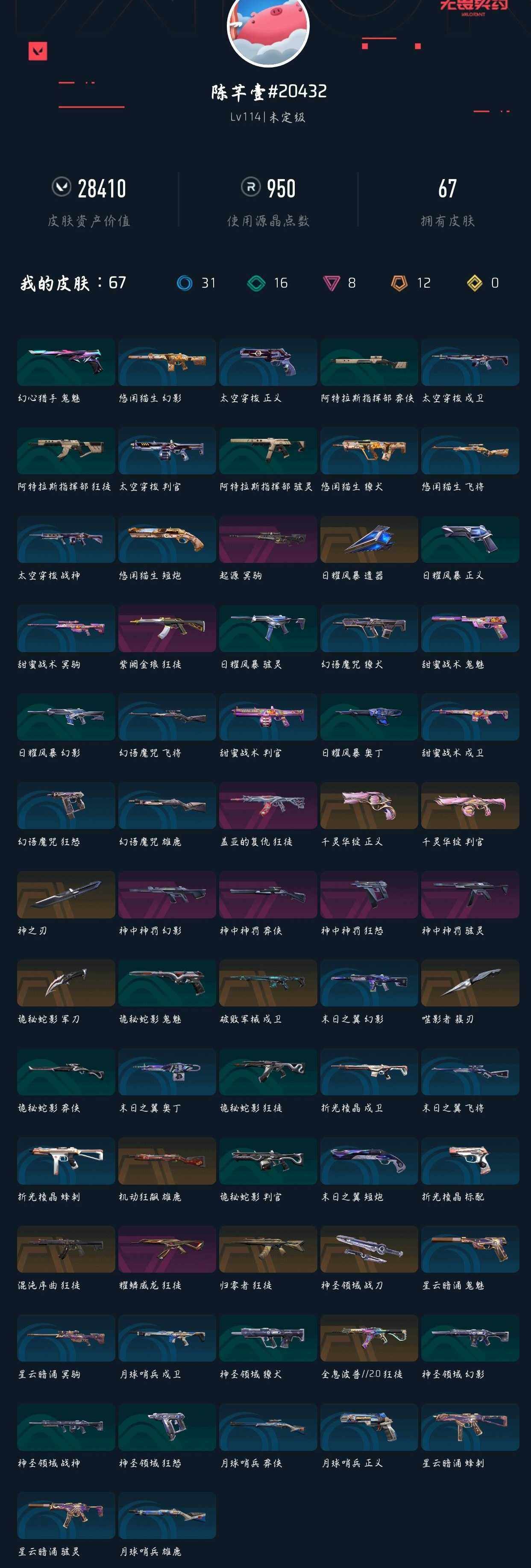 WWQXL46484无畏契约账号详情图4