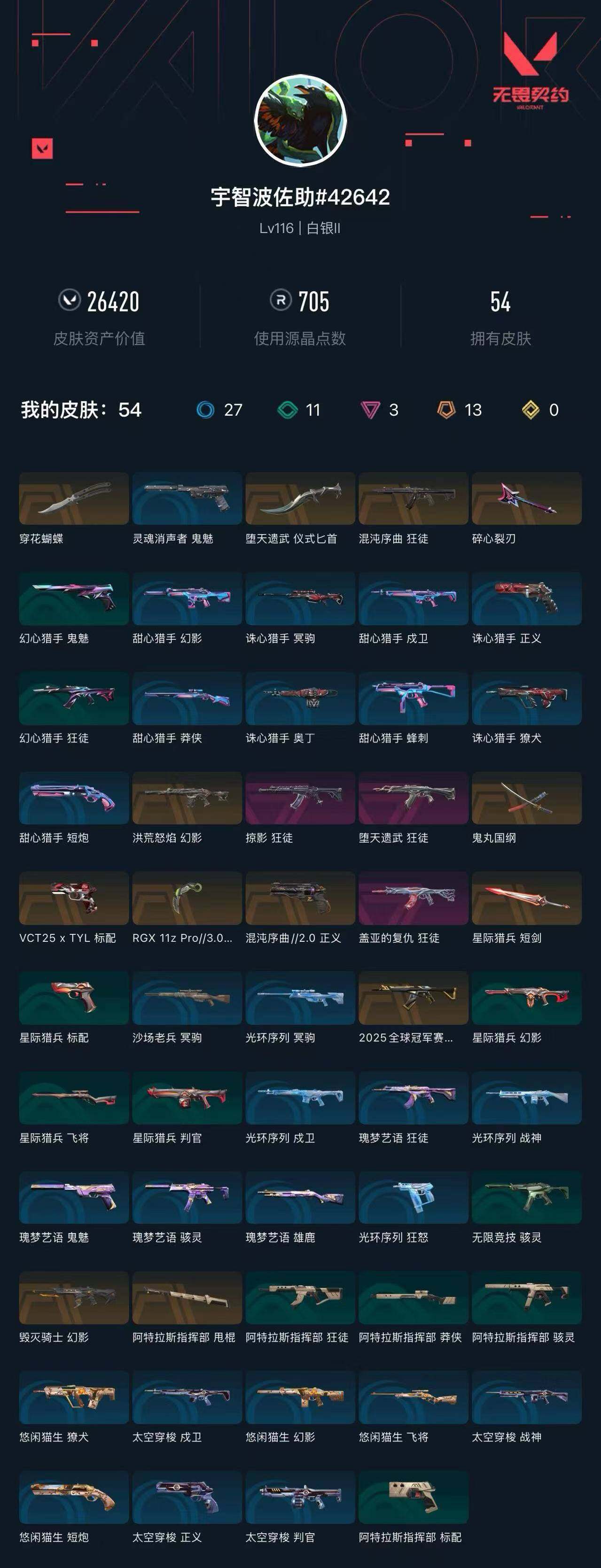 WWQXL46485无畏契约账号详情图4 WWQXL46485无畏契约账号详情图4