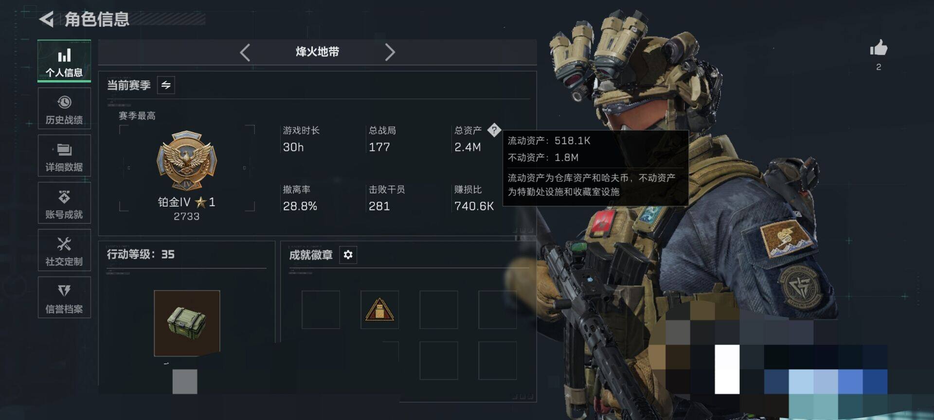 SJZQM421040三角洲行动账号详情图14