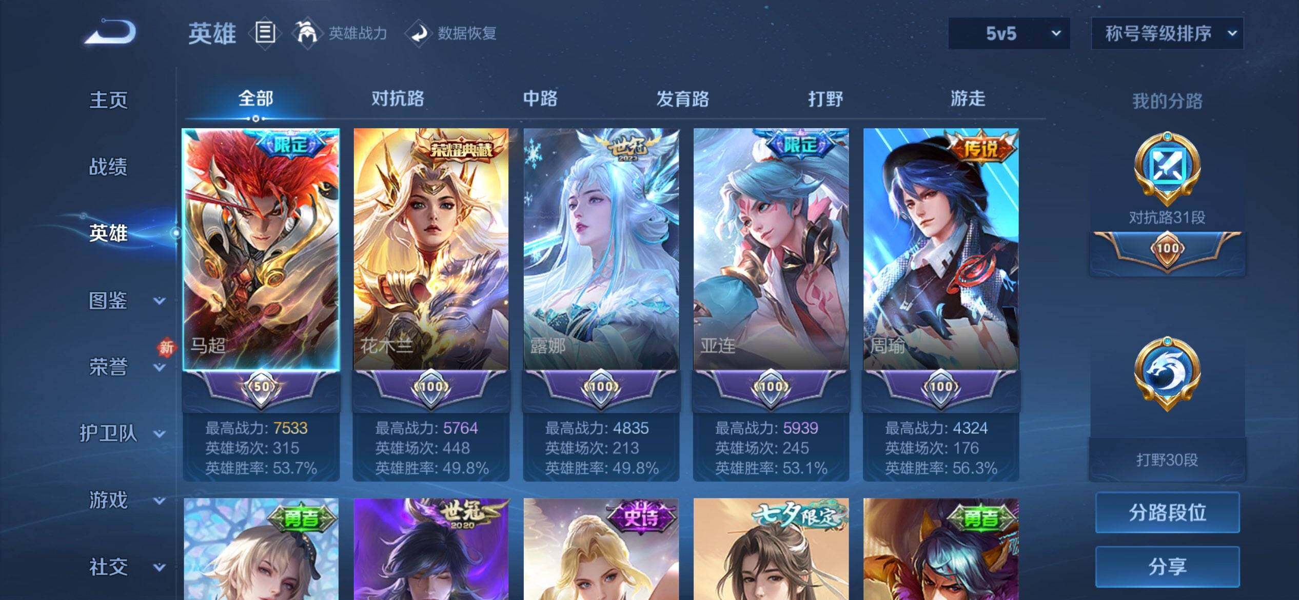 WZQM473713王者荣耀账号详情图4