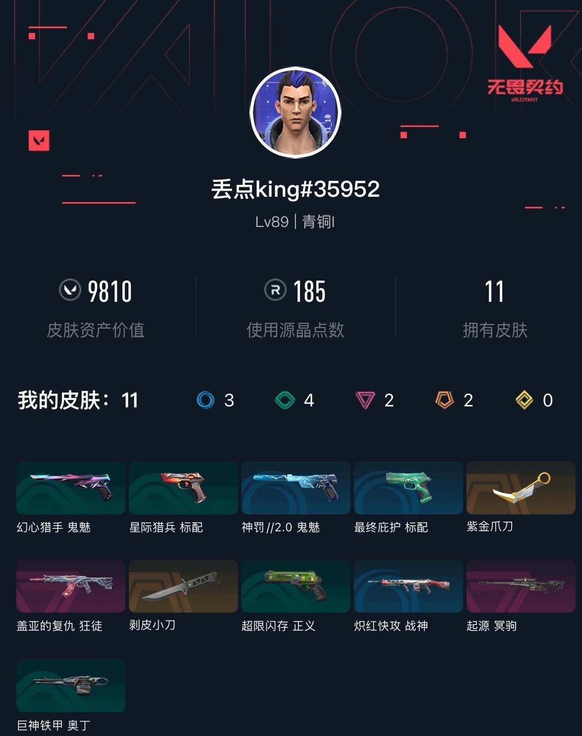 WWQXL46512无畏契约账号详情图4