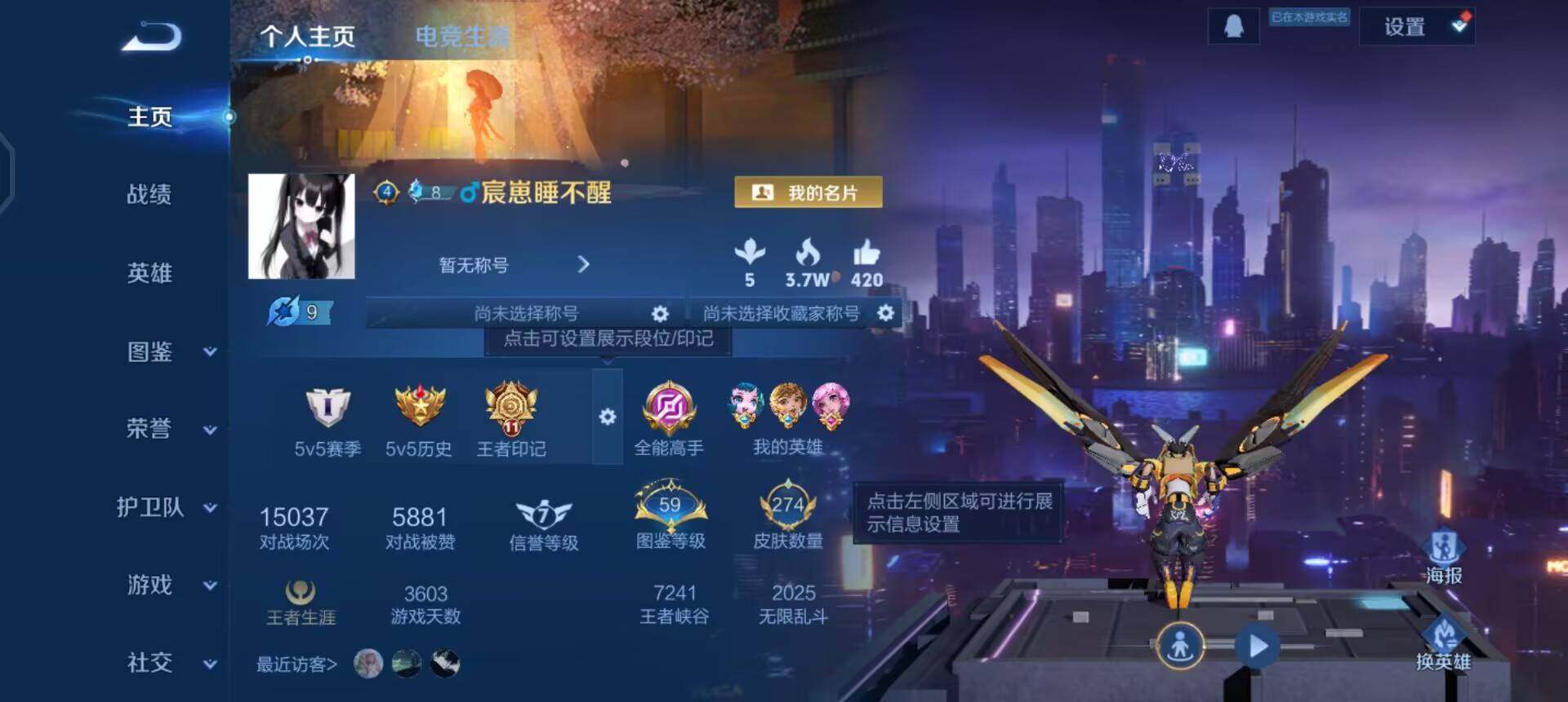 WZQM497478王者荣耀账号详情图3