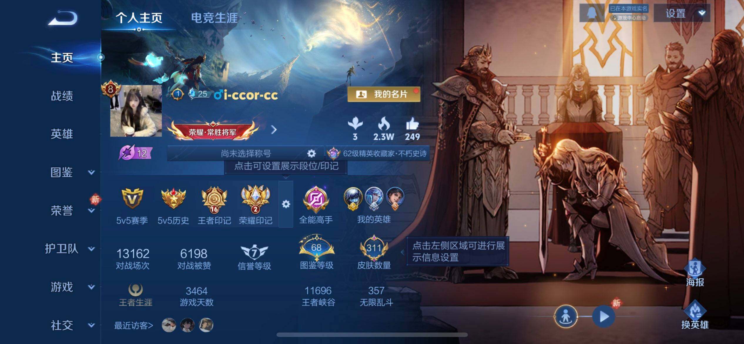 WZQM491798王者荣耀账号详情图3