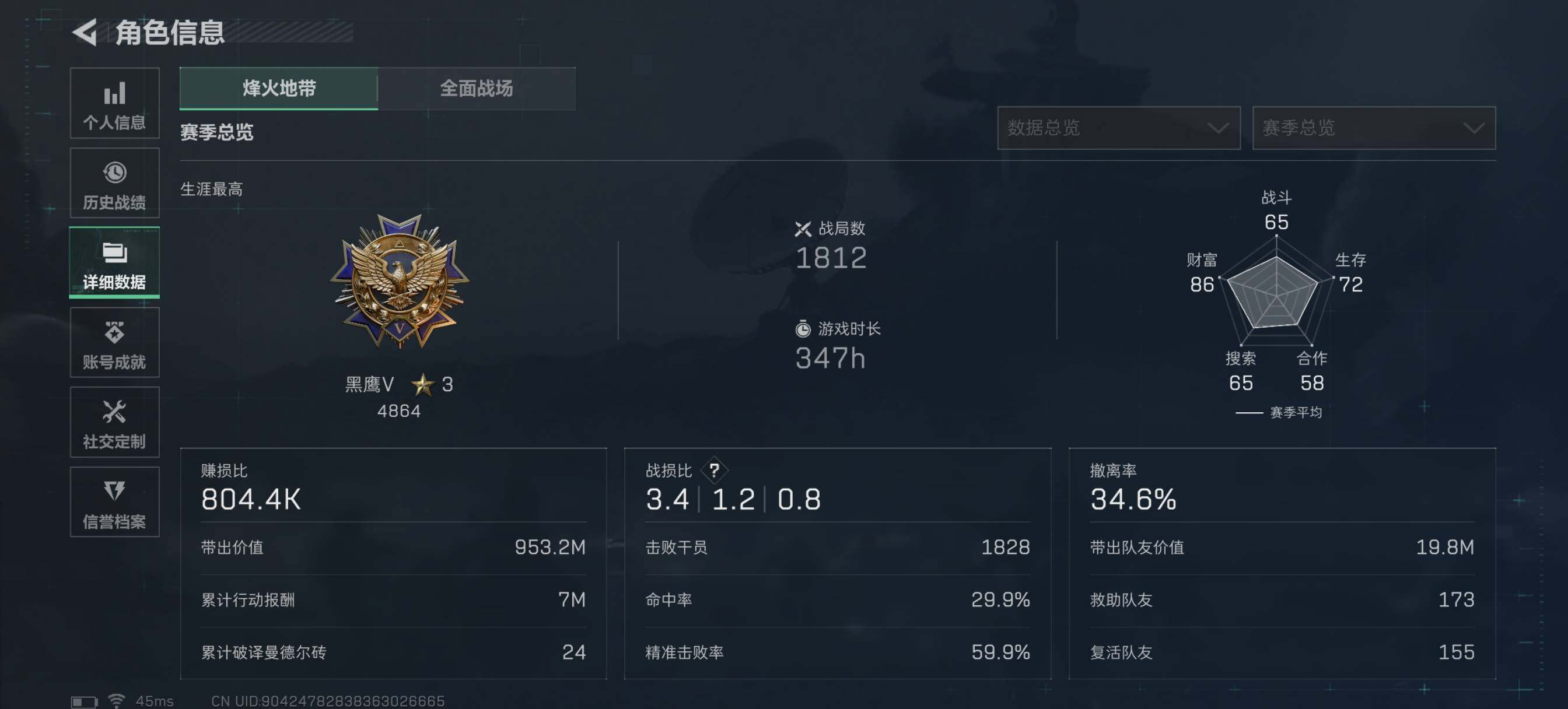 SJZQM426632三角洲行动账号详情图9