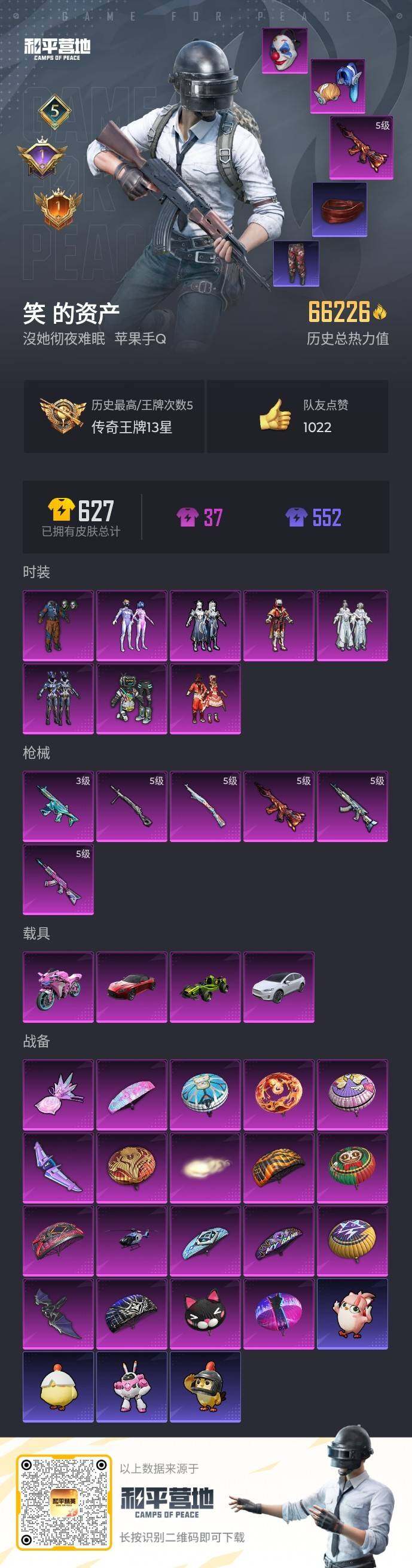 HPLX463278和平精英账号详情图5